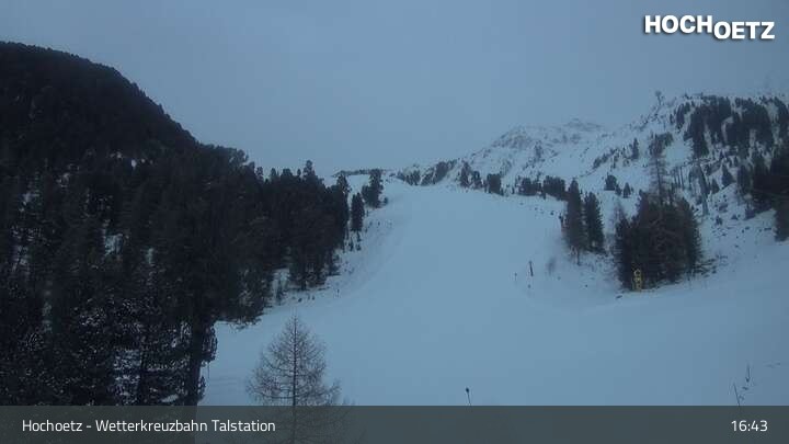 Archiv Foto Webcam Blick vom Wetterkreuzlift ins Skigebiet