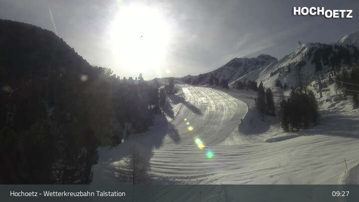 Archiv Foto Webcam Blick vom Wetterkreuzlift ins Skigebiet