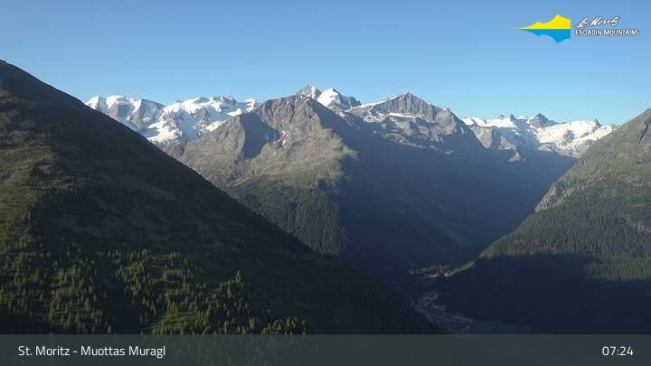 Archived image Webcam Engadin Muottas Muragl