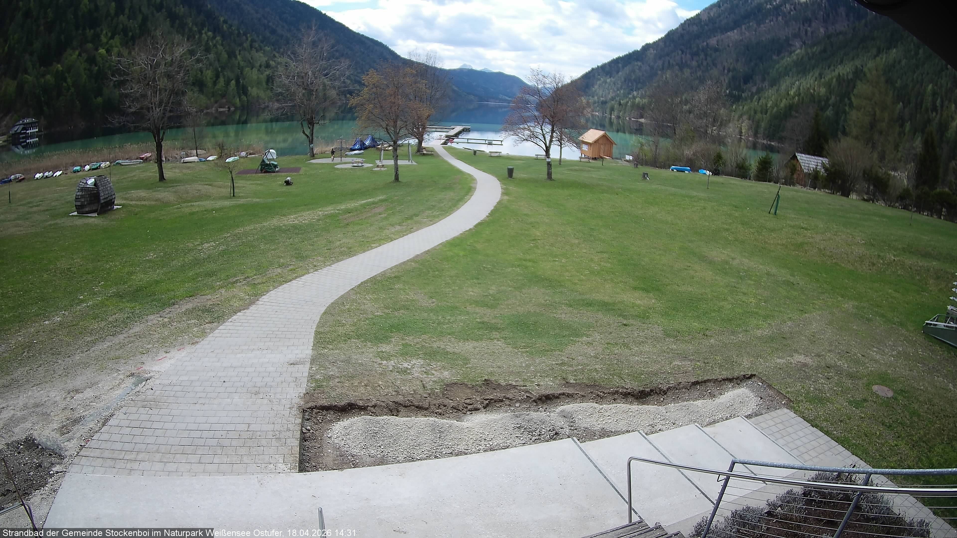 Archiv Foto Webcam Weissensee (Stockenboi Seite)