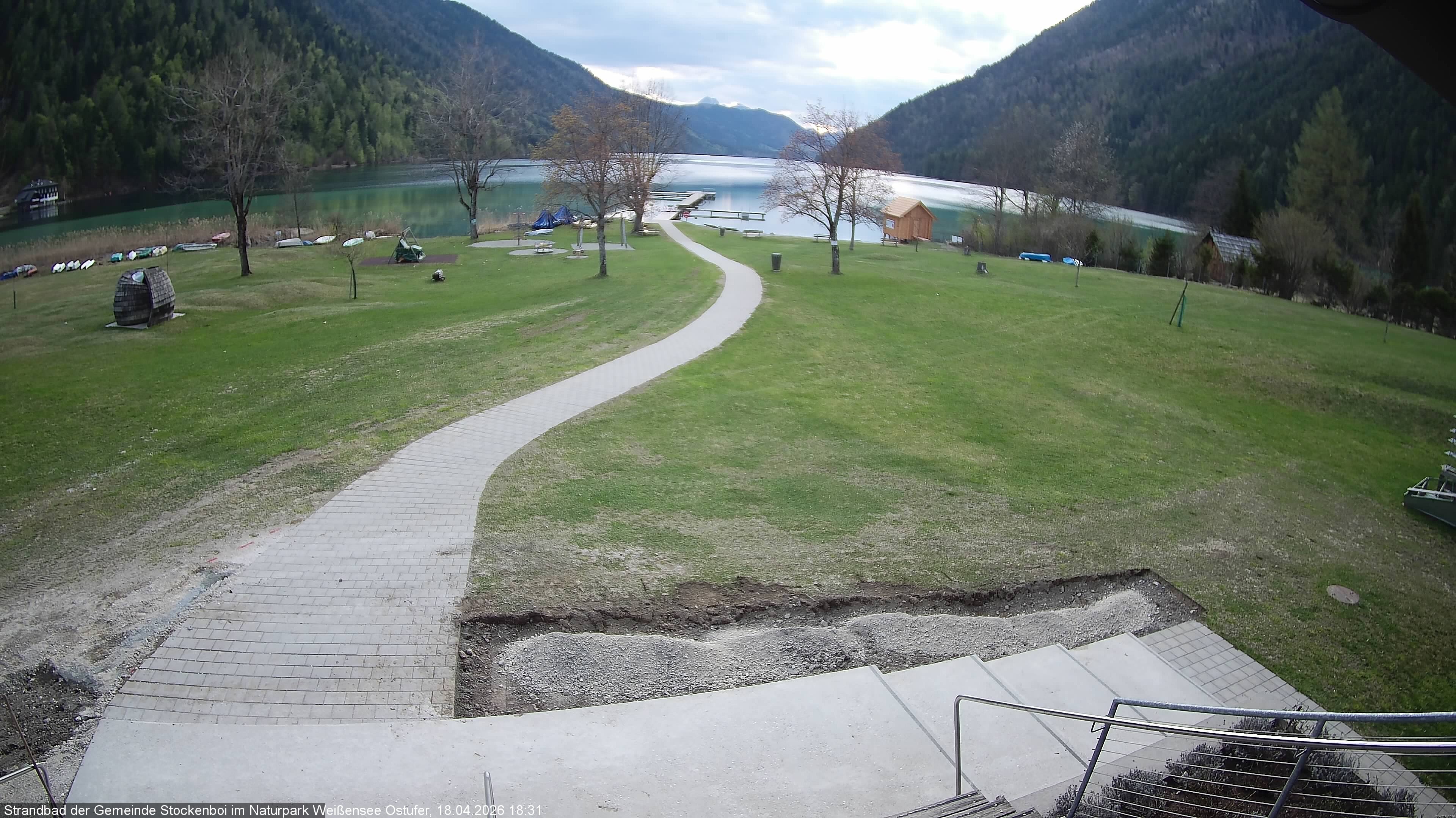 Archiv Foto Webcam Weissensee (Stockenboi Seite)