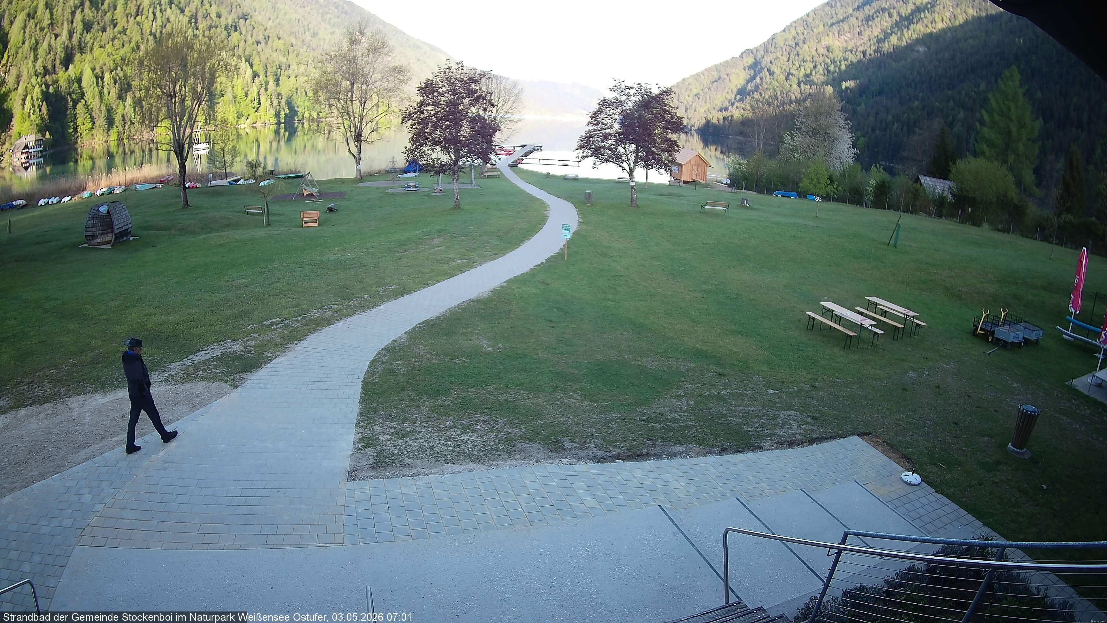 Archiv Foto Webcam Weissensee (Stockenboi Seite)