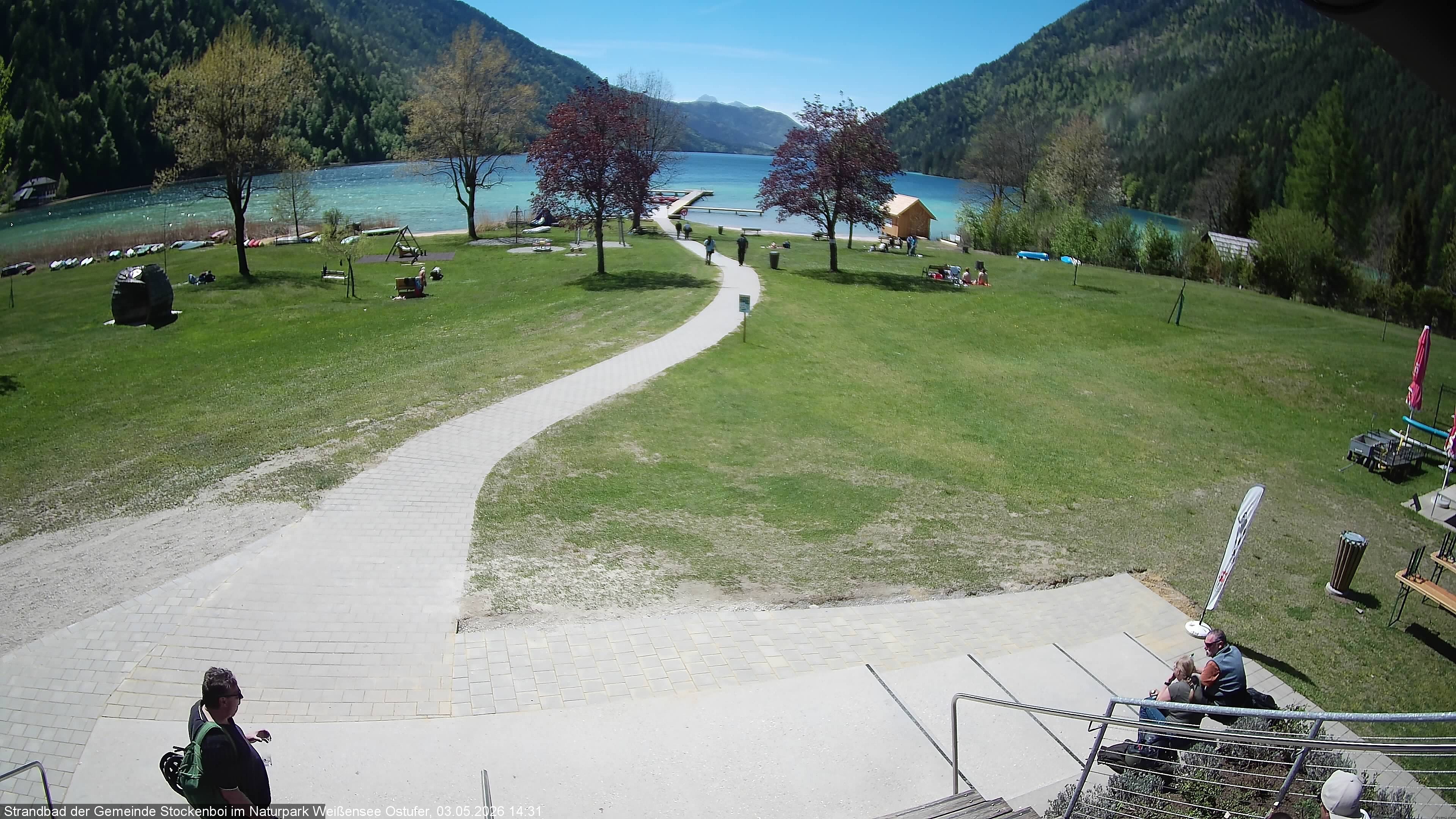 Archiv Foto Webcam Weissensee (Stockenboi Seite)