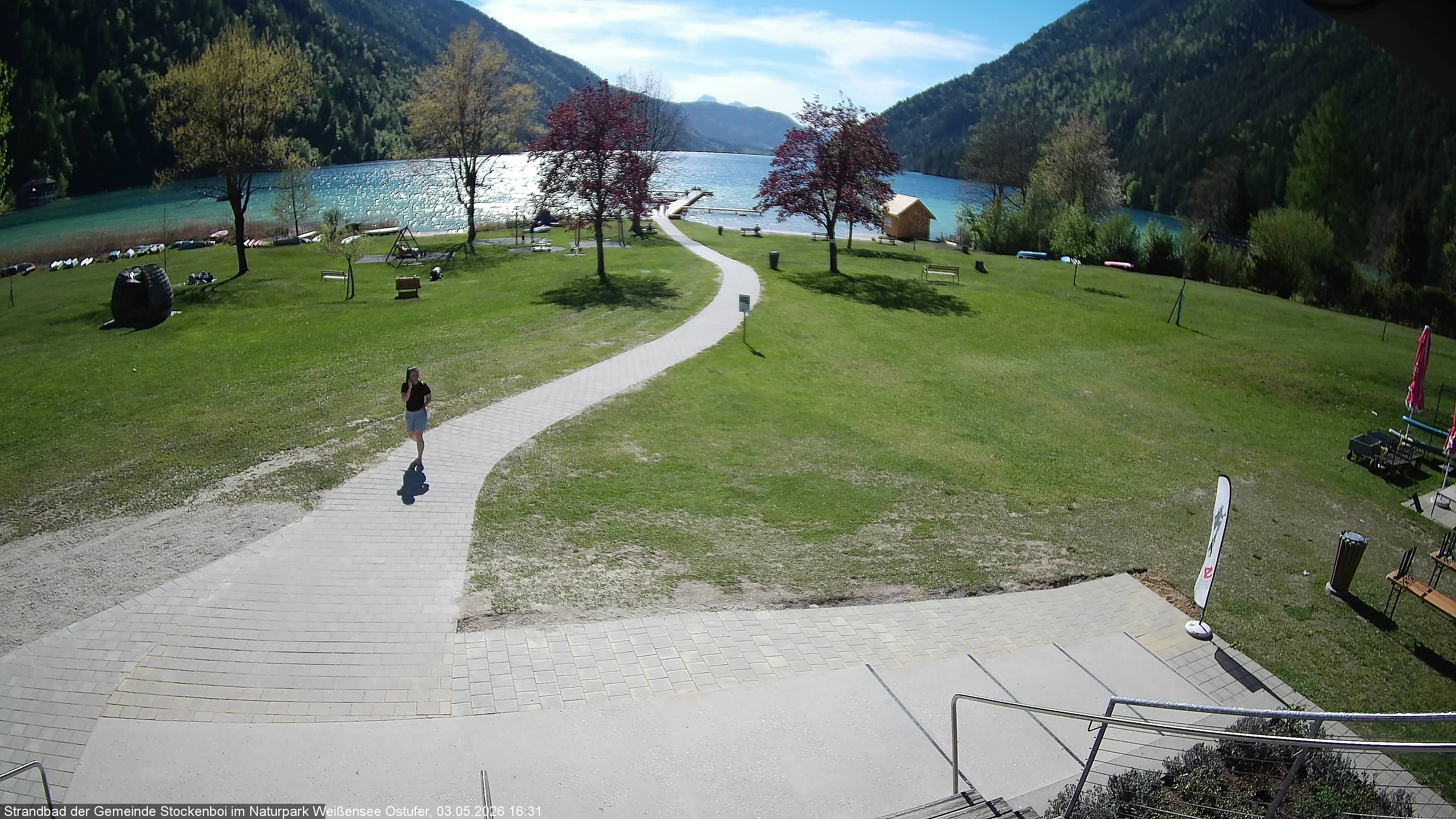 Archiv Foto Webcam Weissensee (Stockenboi Seite)