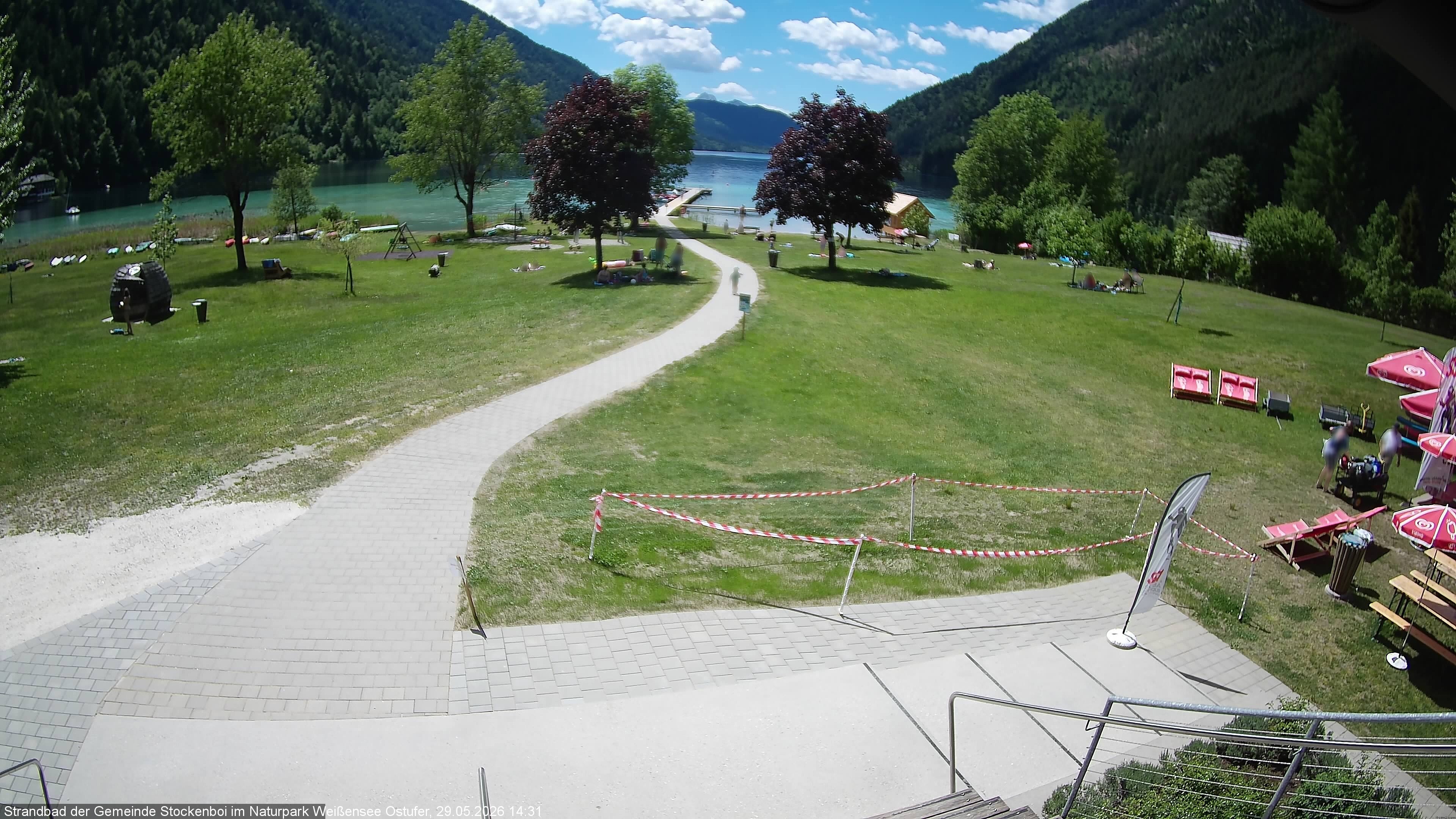 Archiv Foto Webcam Weissensee (Stockenboi Seite)
