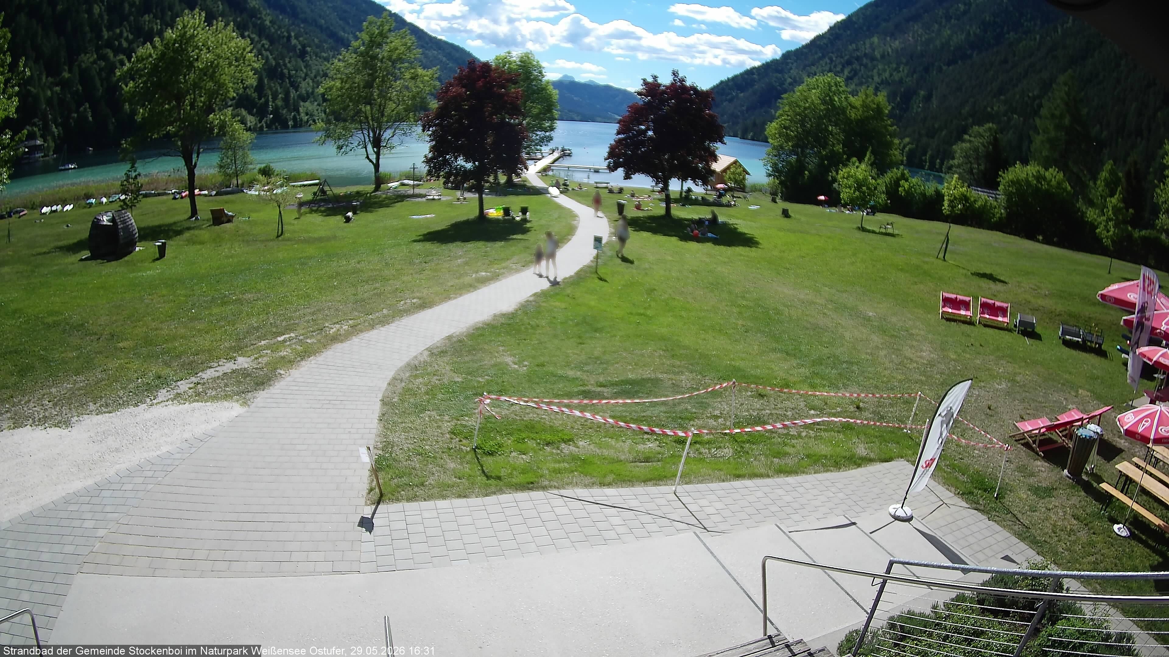 Archiv Foto Webcam Weissensee (Stockenboi Seite)