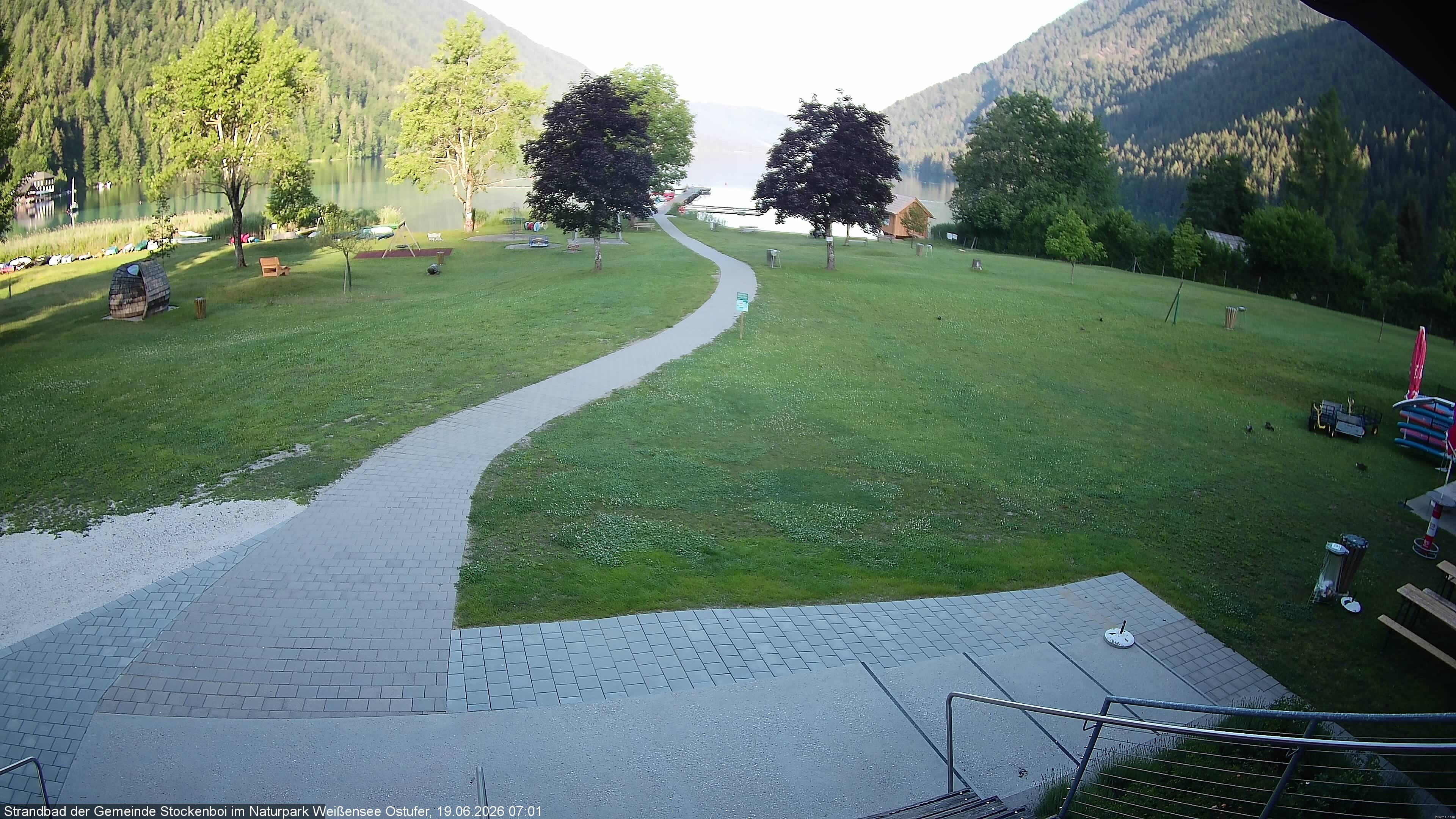 Archiv Foto Webcam Weissensee (Stockenboi Seite)