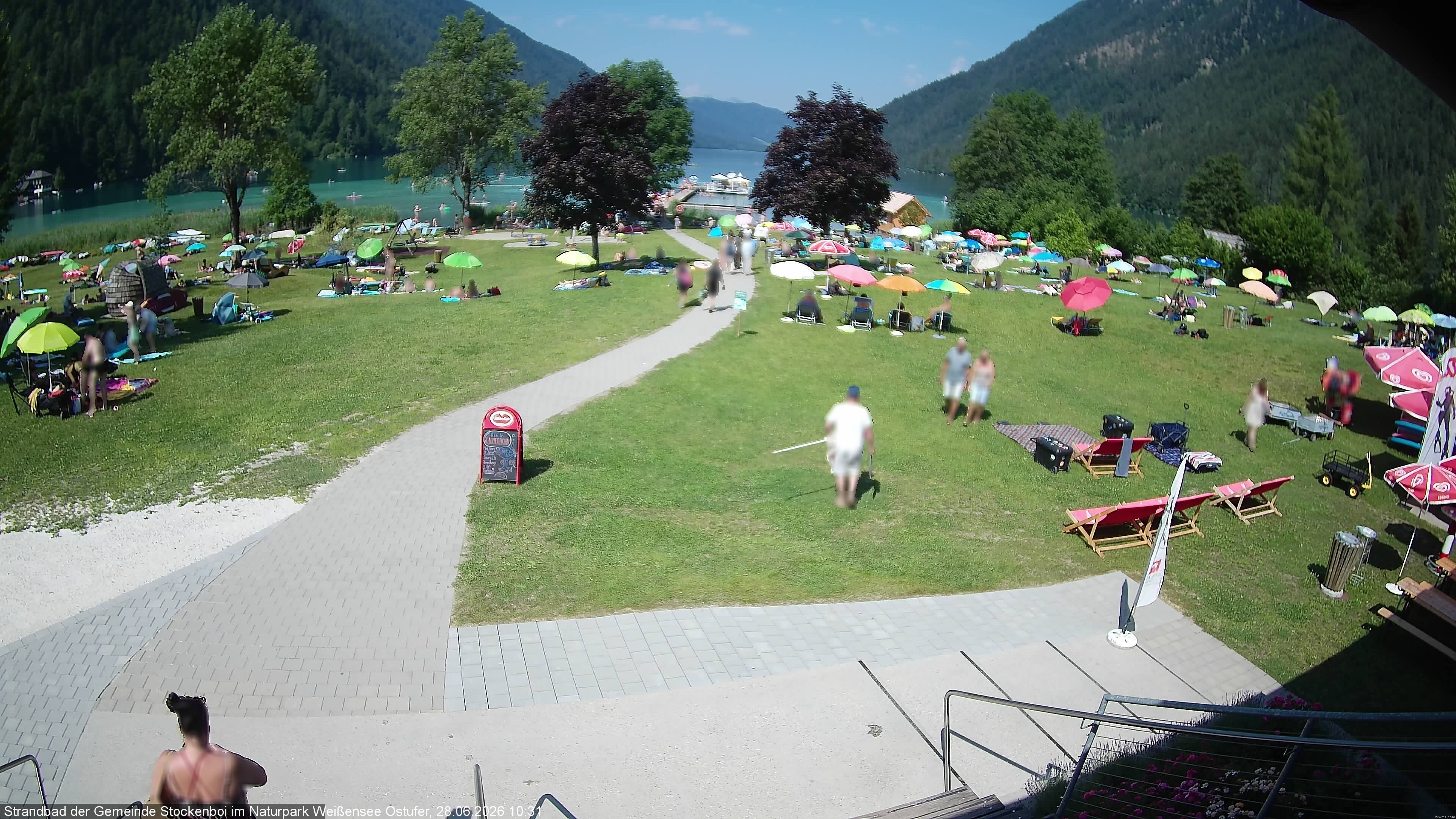 Archiv Foto Webcam Weissensee (Stockenboi Seite)