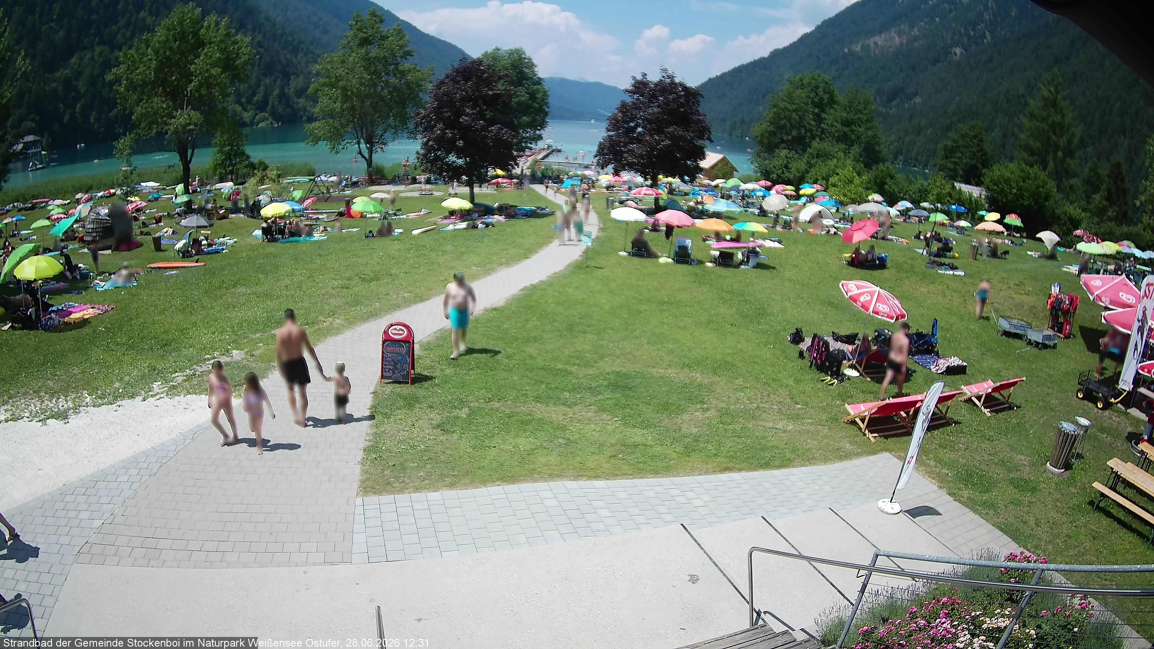 Archiv Foto Webcam Weissensee (Stockenboi Seite)