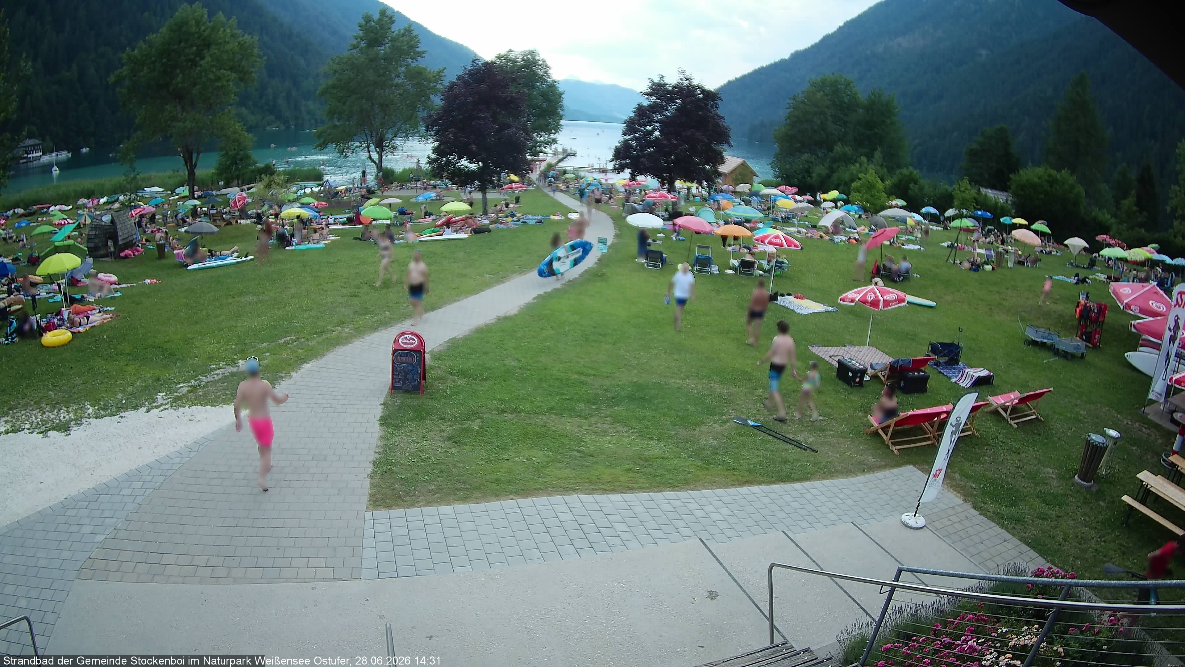 Archiv Foto Webcam Weissensee (Stockenboi Seite)