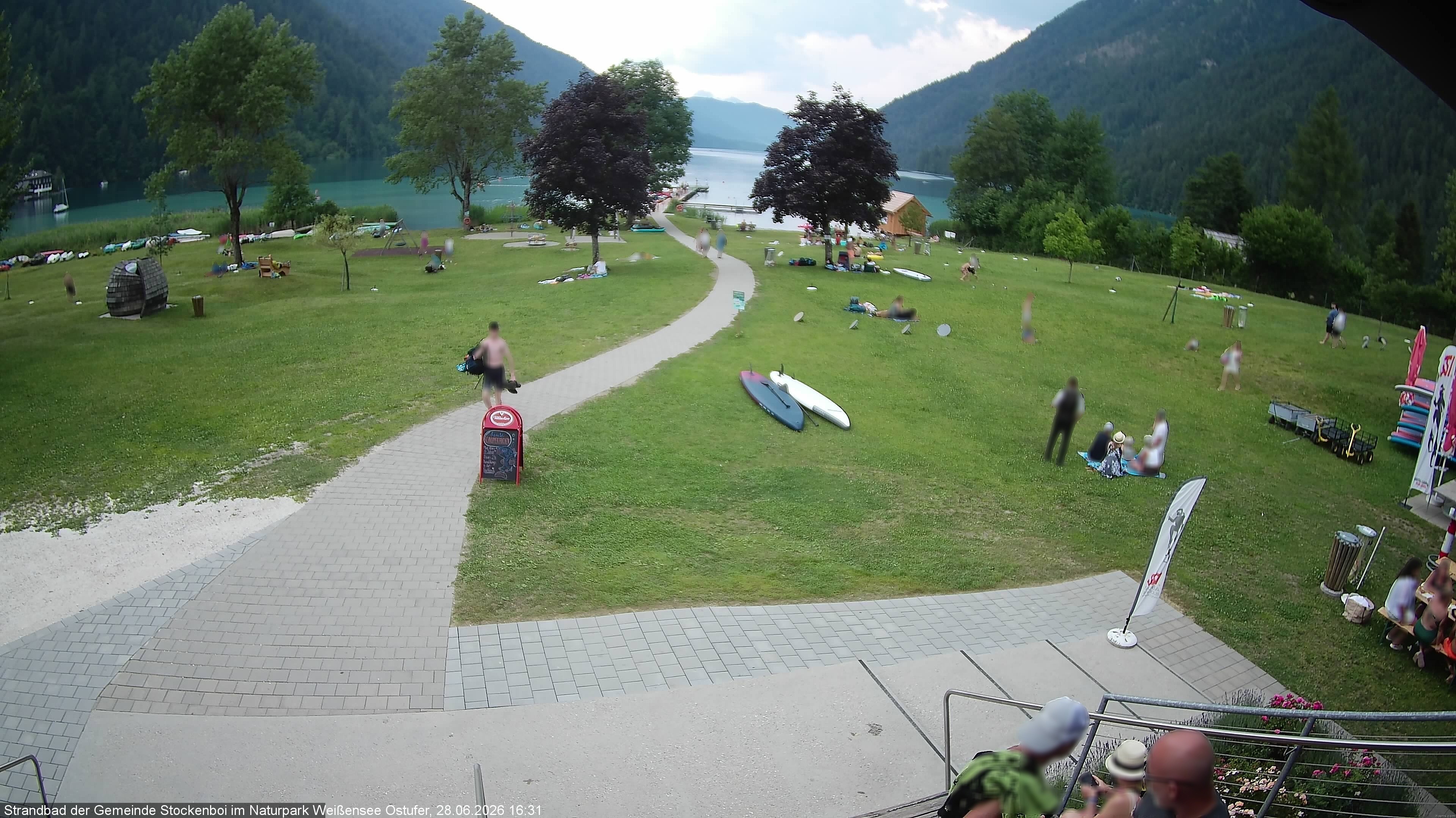 Archiv Foto Webcam Weissensee (Stockenboi Seite)
