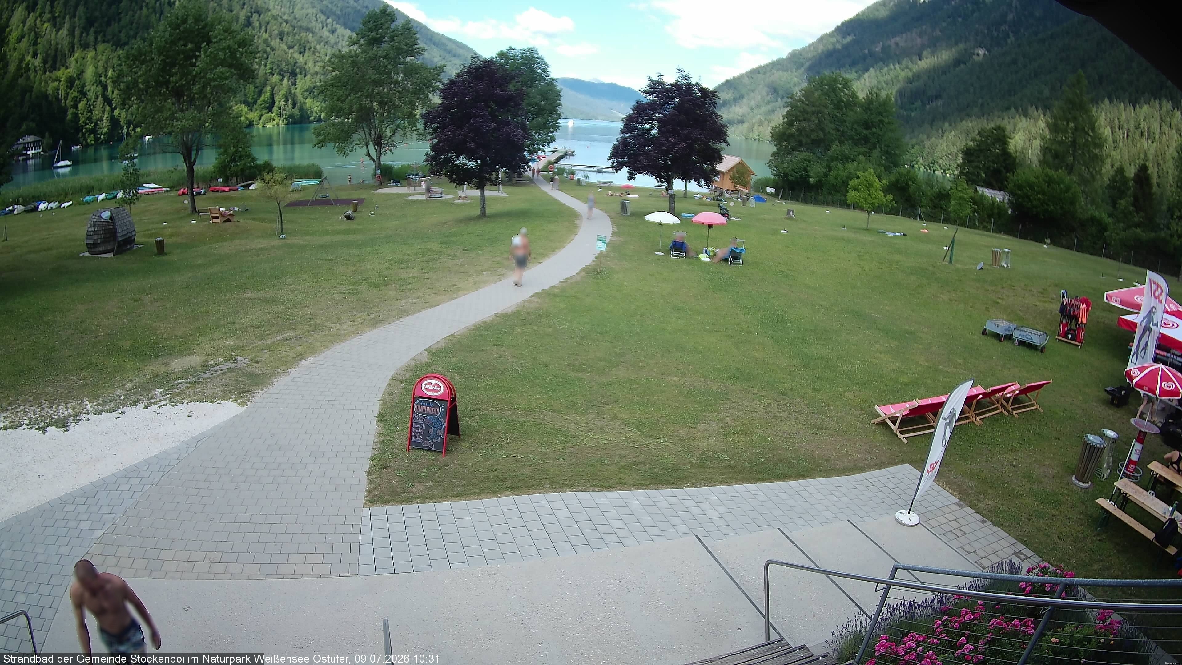 Archiv Foto Webcam Weissensee (Stockenboi Seite)