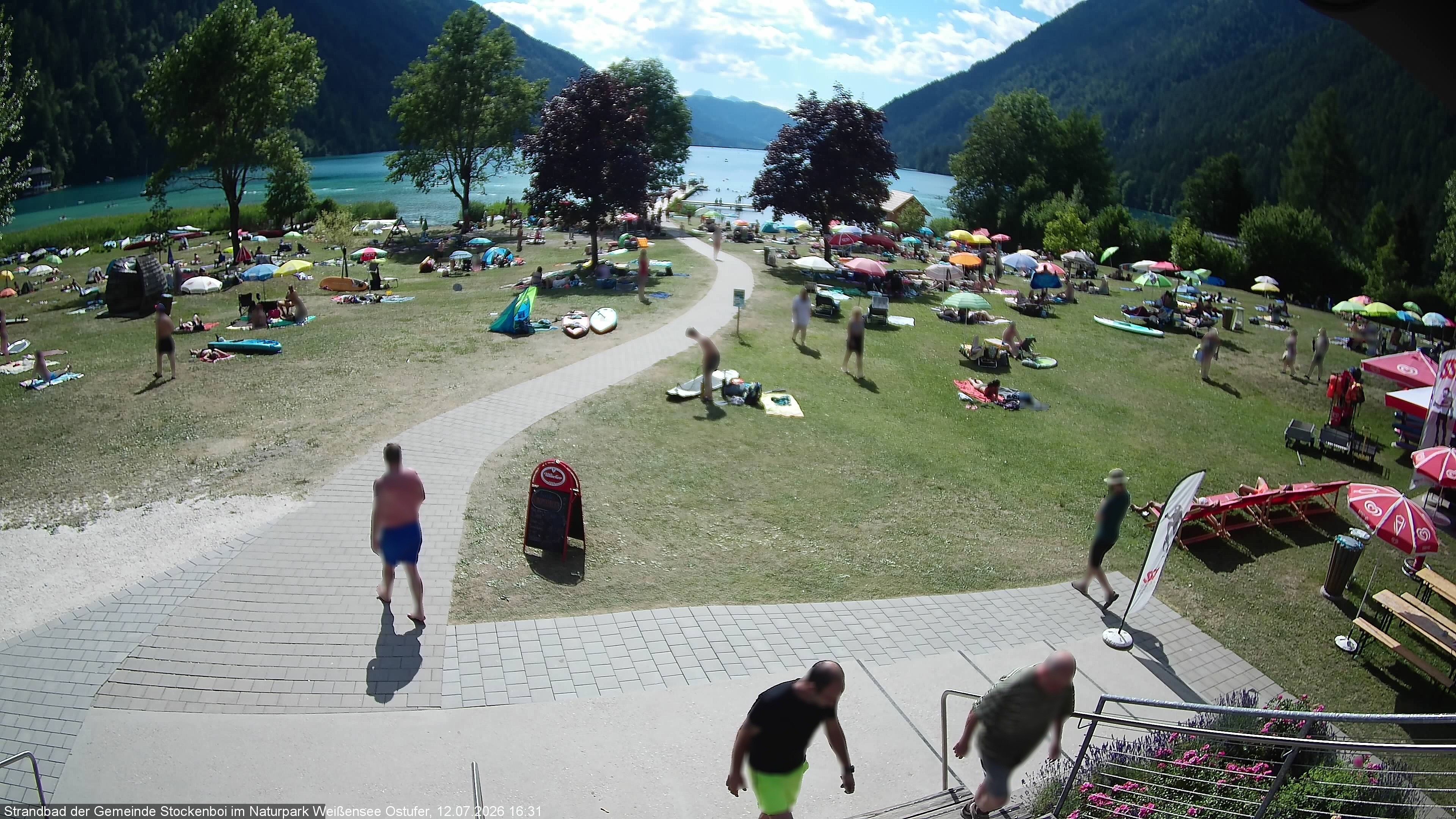 Archiv Foto Webcam Weissensee (Stockenboi Seite)
