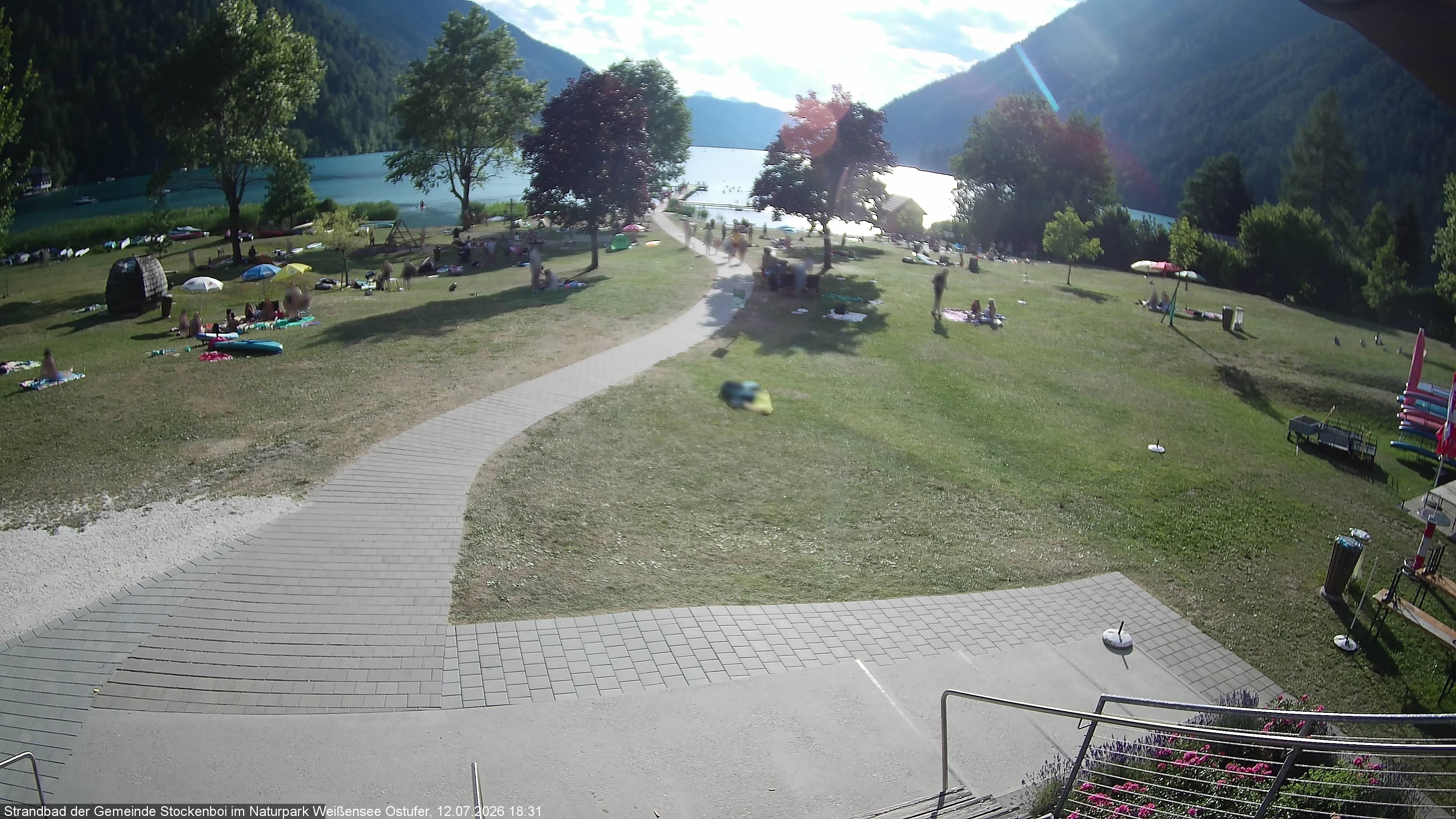 Archiv Foto Webcam Weissensee (Stockenboi Seite)