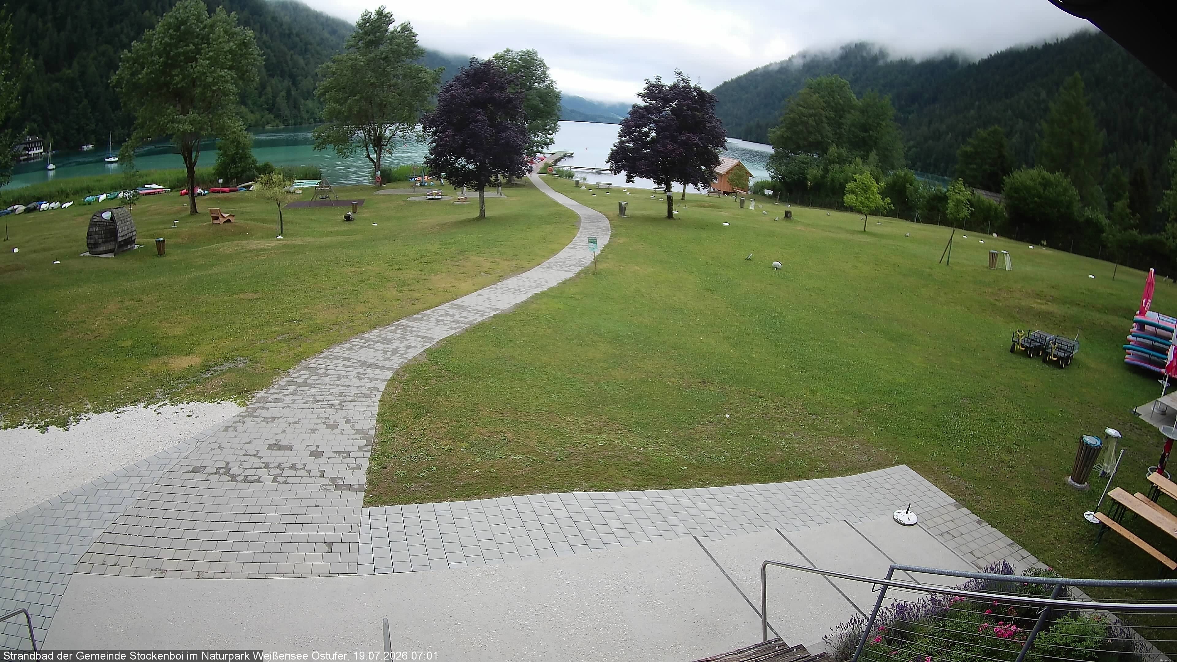 Archiv Foto Webcam Weissensee (Stockenboi Seite)