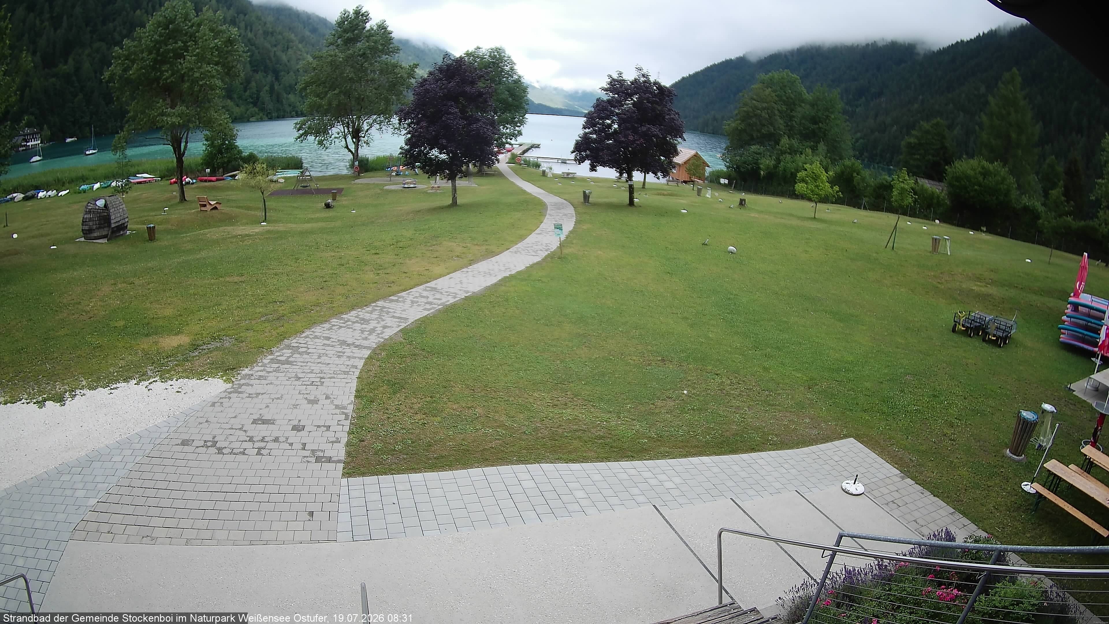 Archiv Foto Webcam Weissensee (Stockenboi Seite)