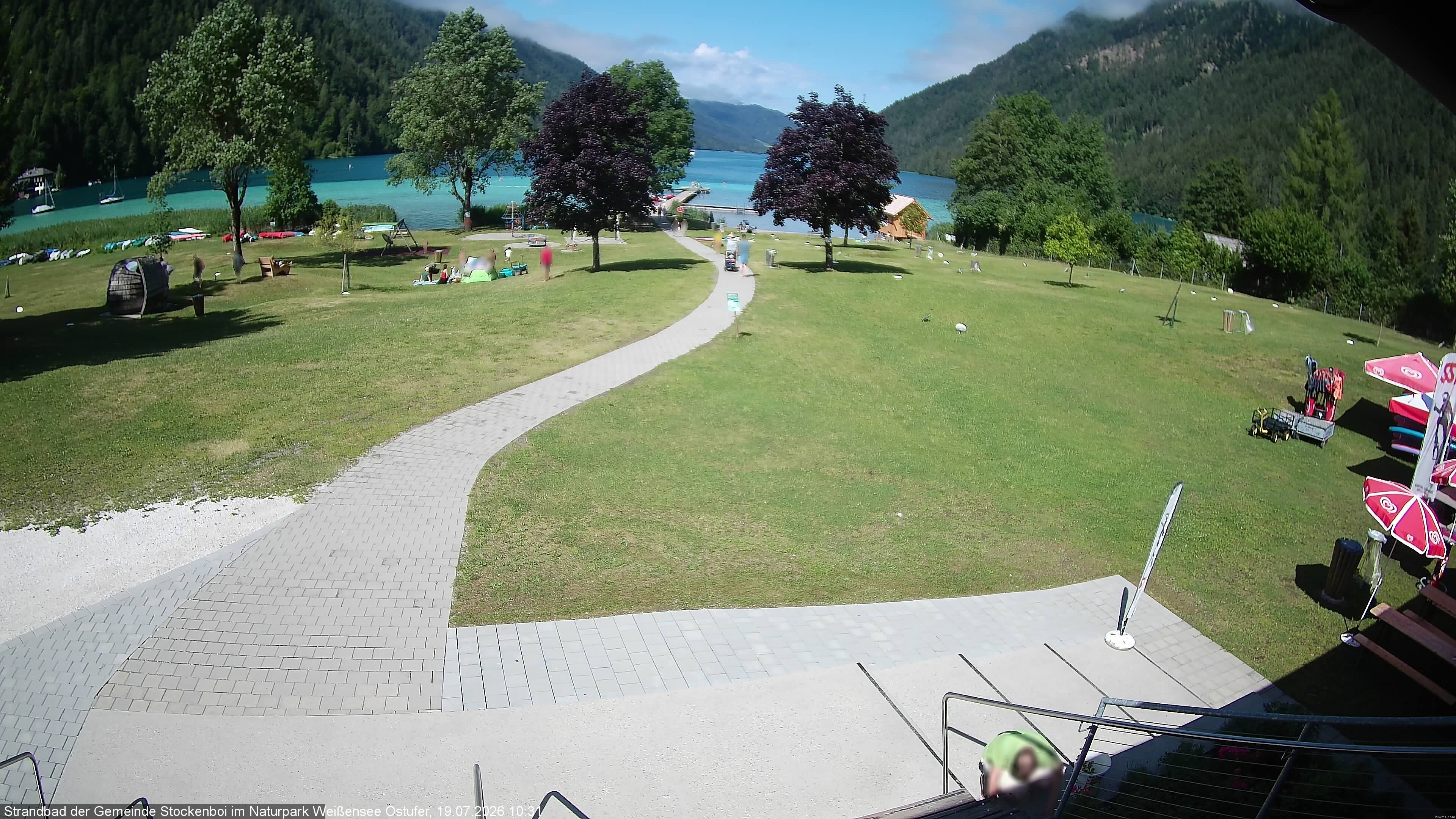 Archiv Foto Webcam Weissensee (Stockenboi Seite)