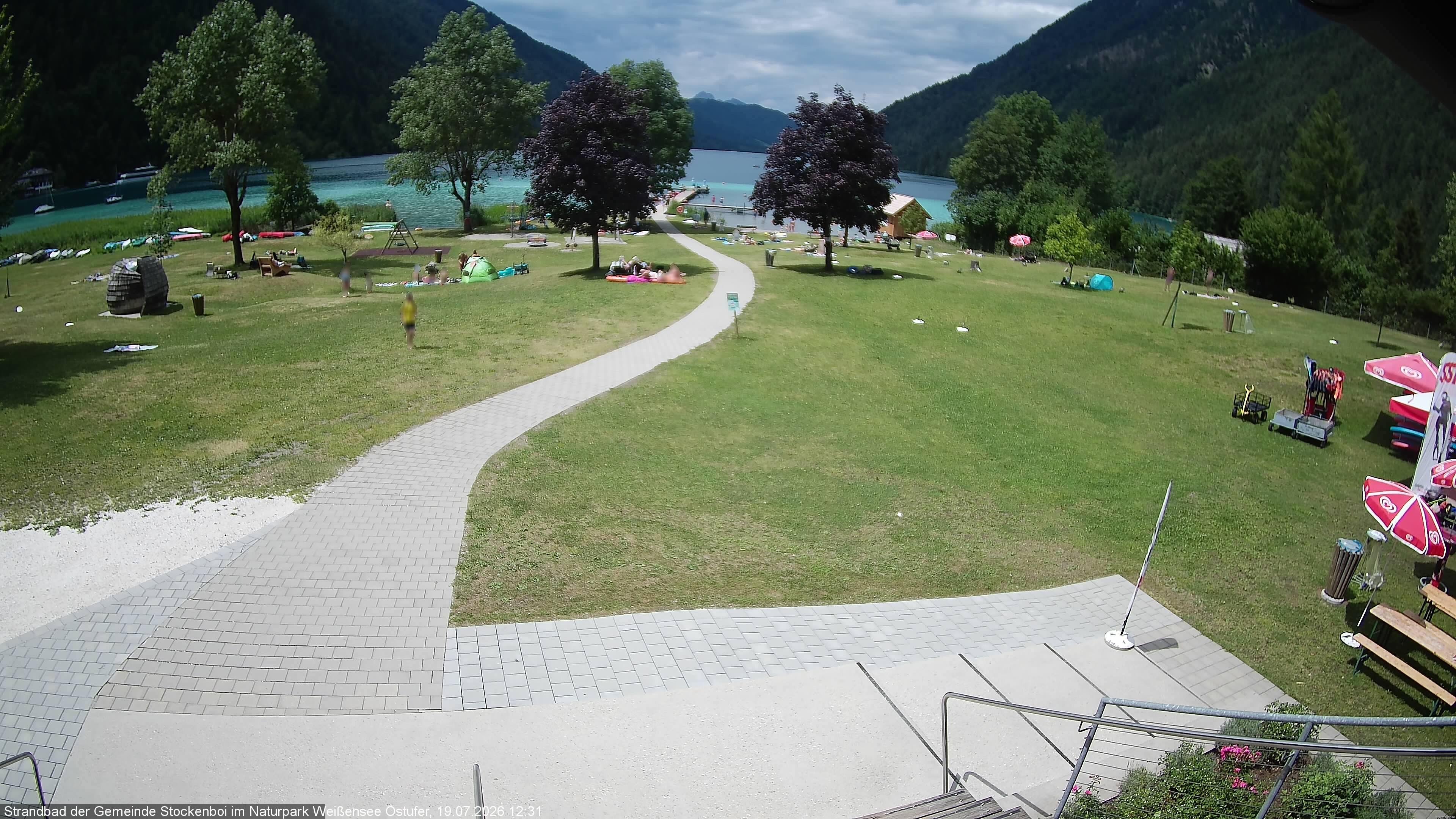 Archiv Foto Webcam Weissensee (Stockenboi Seite)