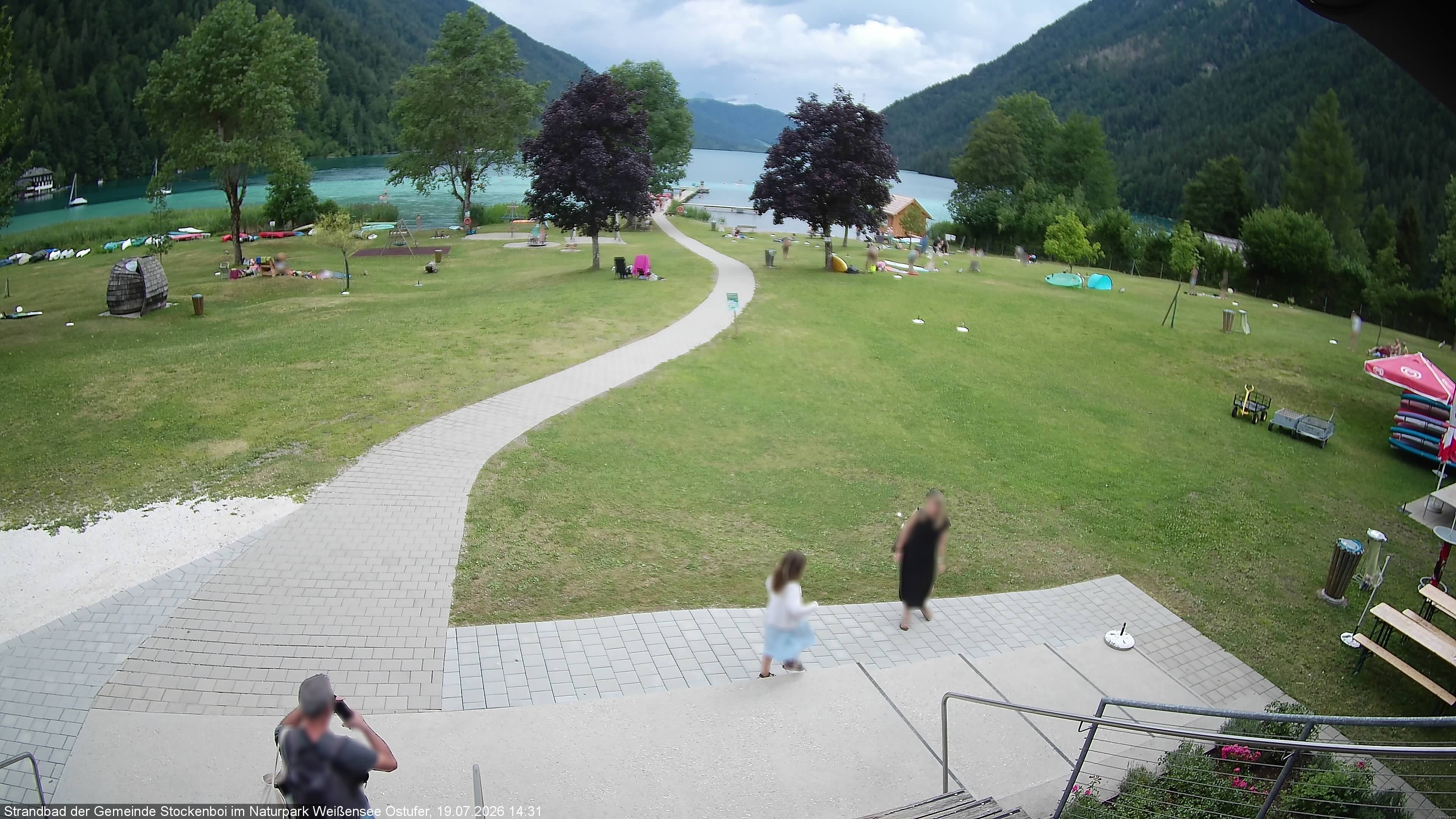 Archiv Foto Webcam Weissensee (Stockenboi Seite)