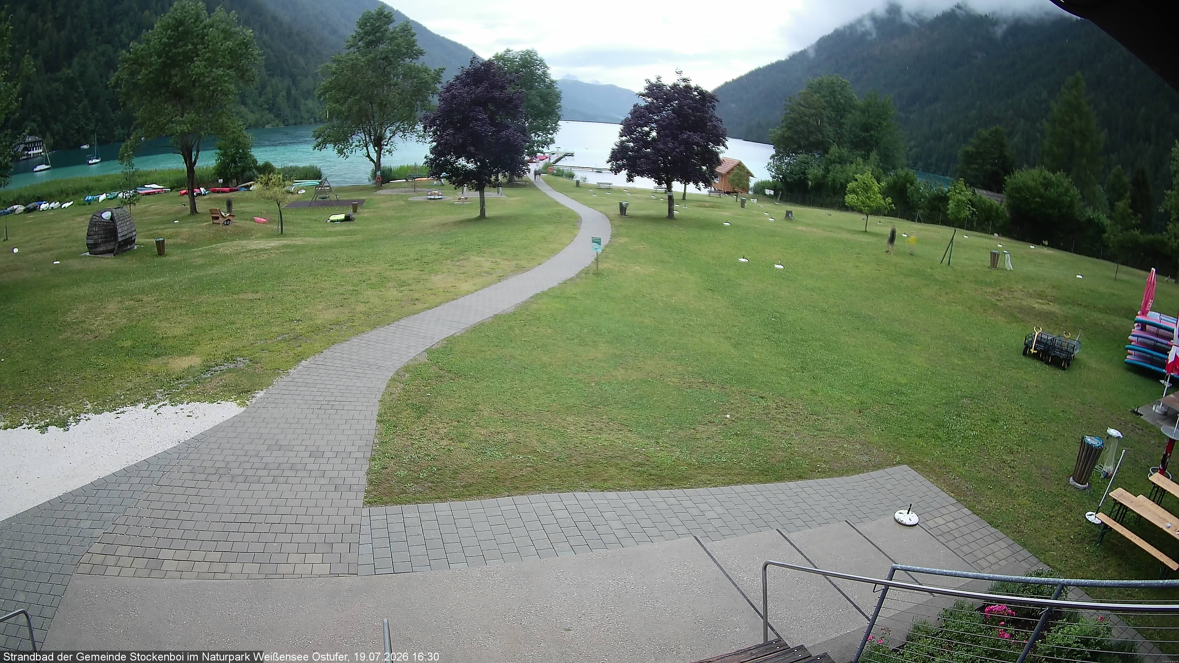 Archiv Foto Webcam Weissensee (Stockenboi Seite)