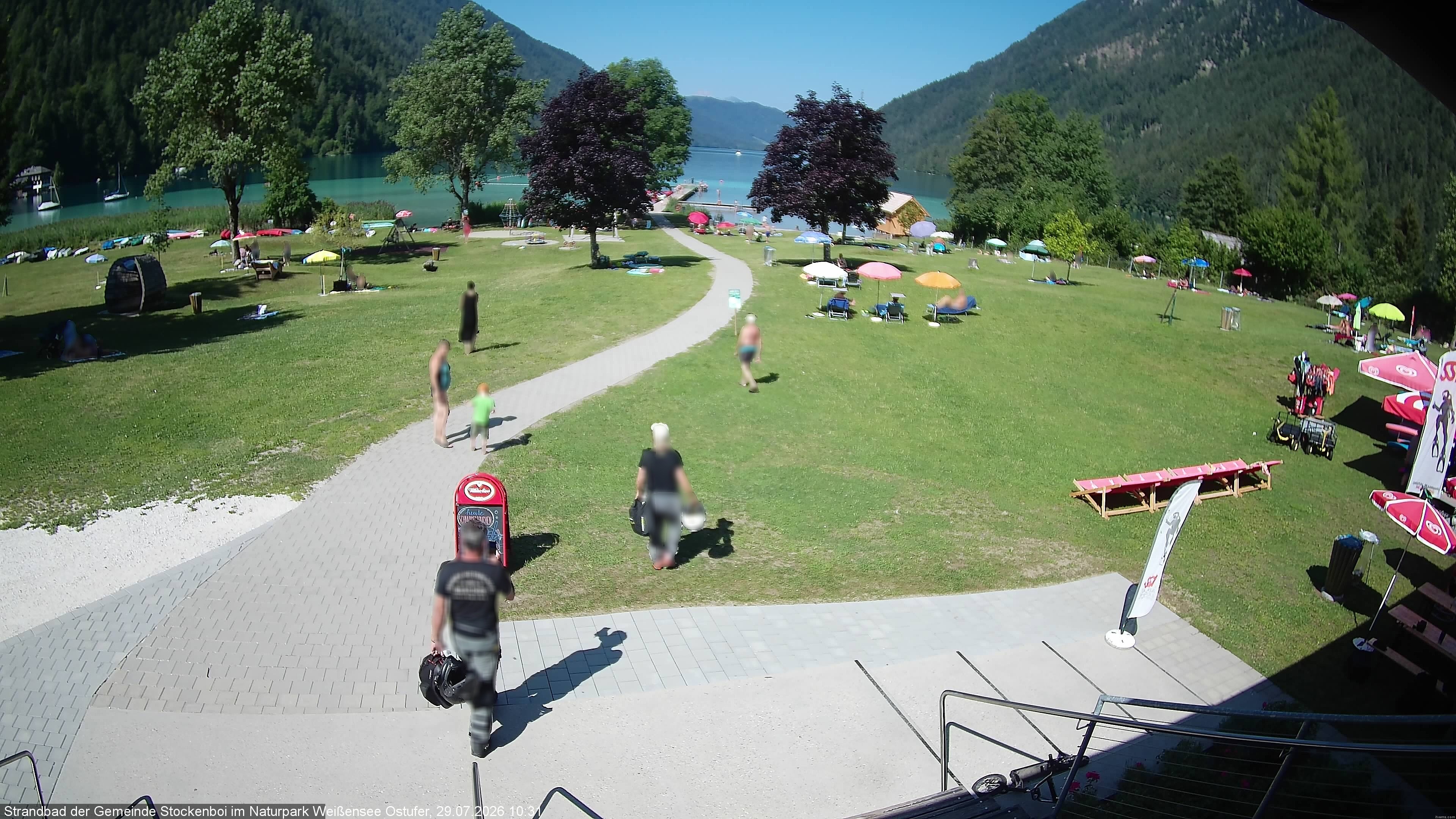 Archiv Foto Webcam Weissensee (Stockenboi Seite)