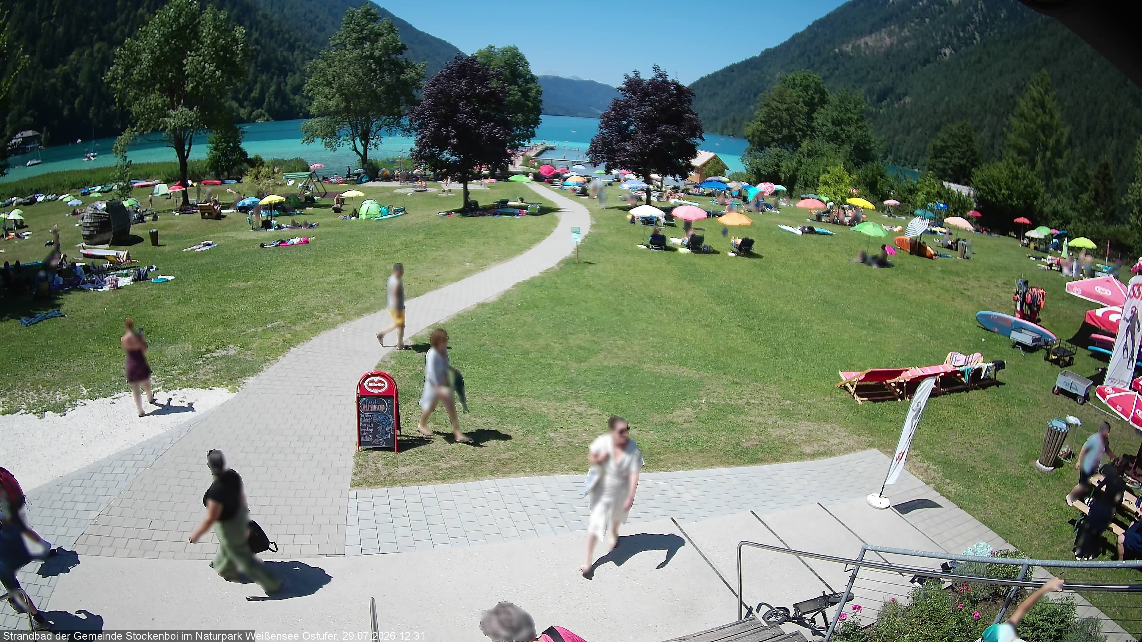 Archiv Foto Webcam Weissensee (Stockenboi Seite)