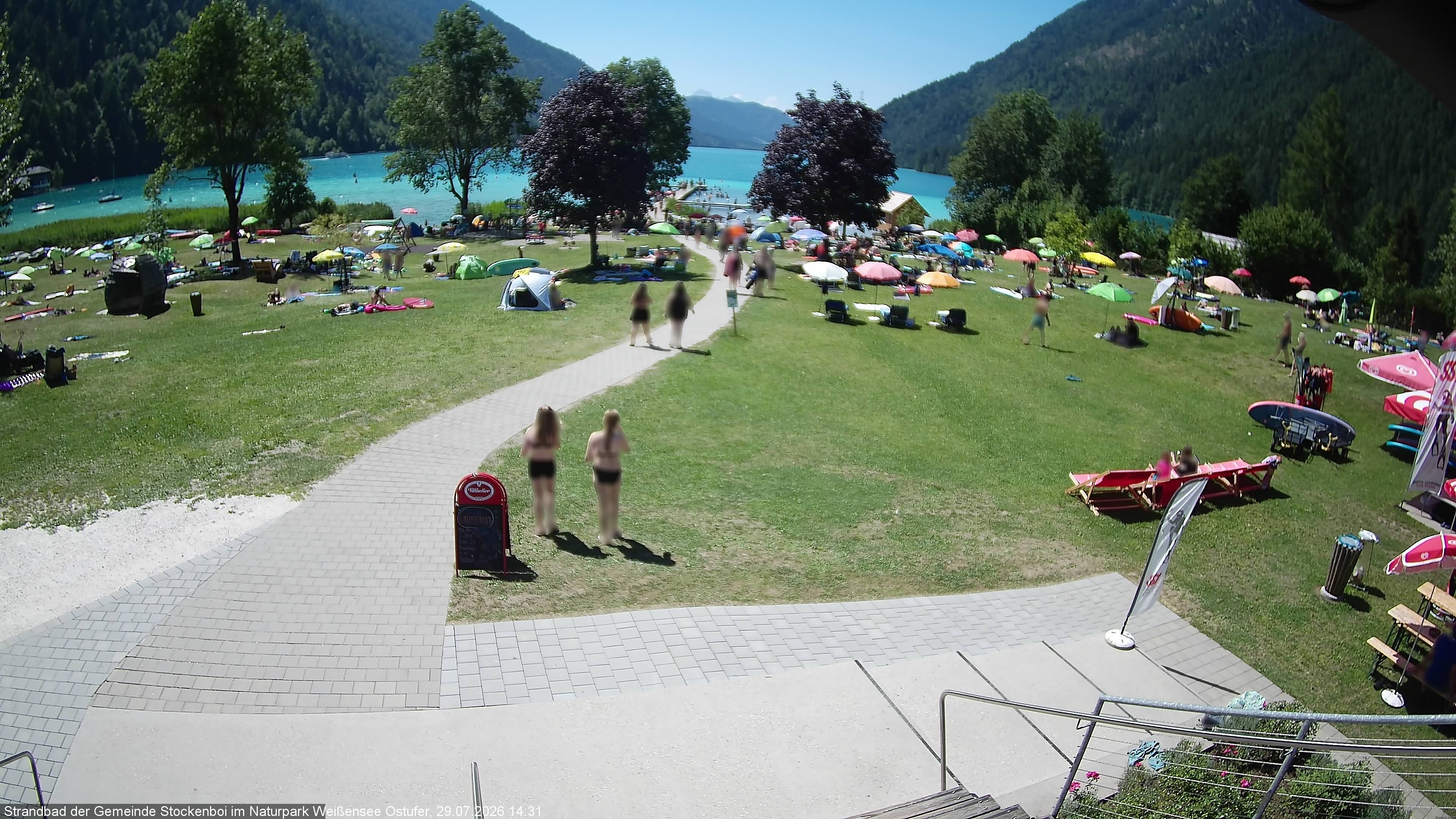 Archiv Foto Webcam Weissensee (Stockenboi Seite)