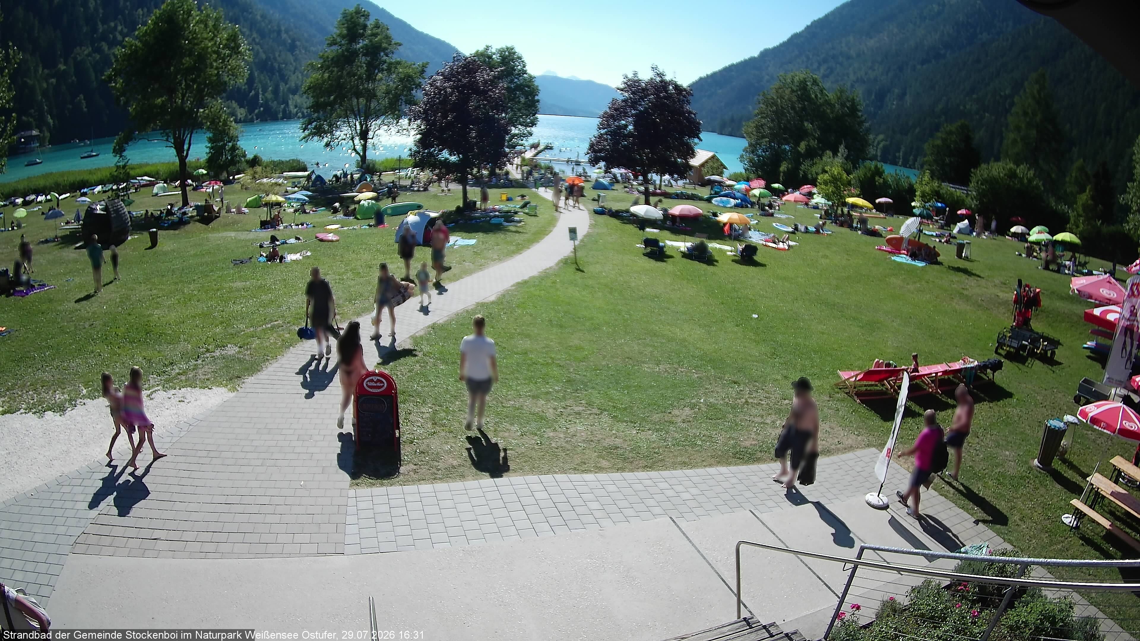 Archiv Foto Webcam Weissensee (Stockenboi Seite)