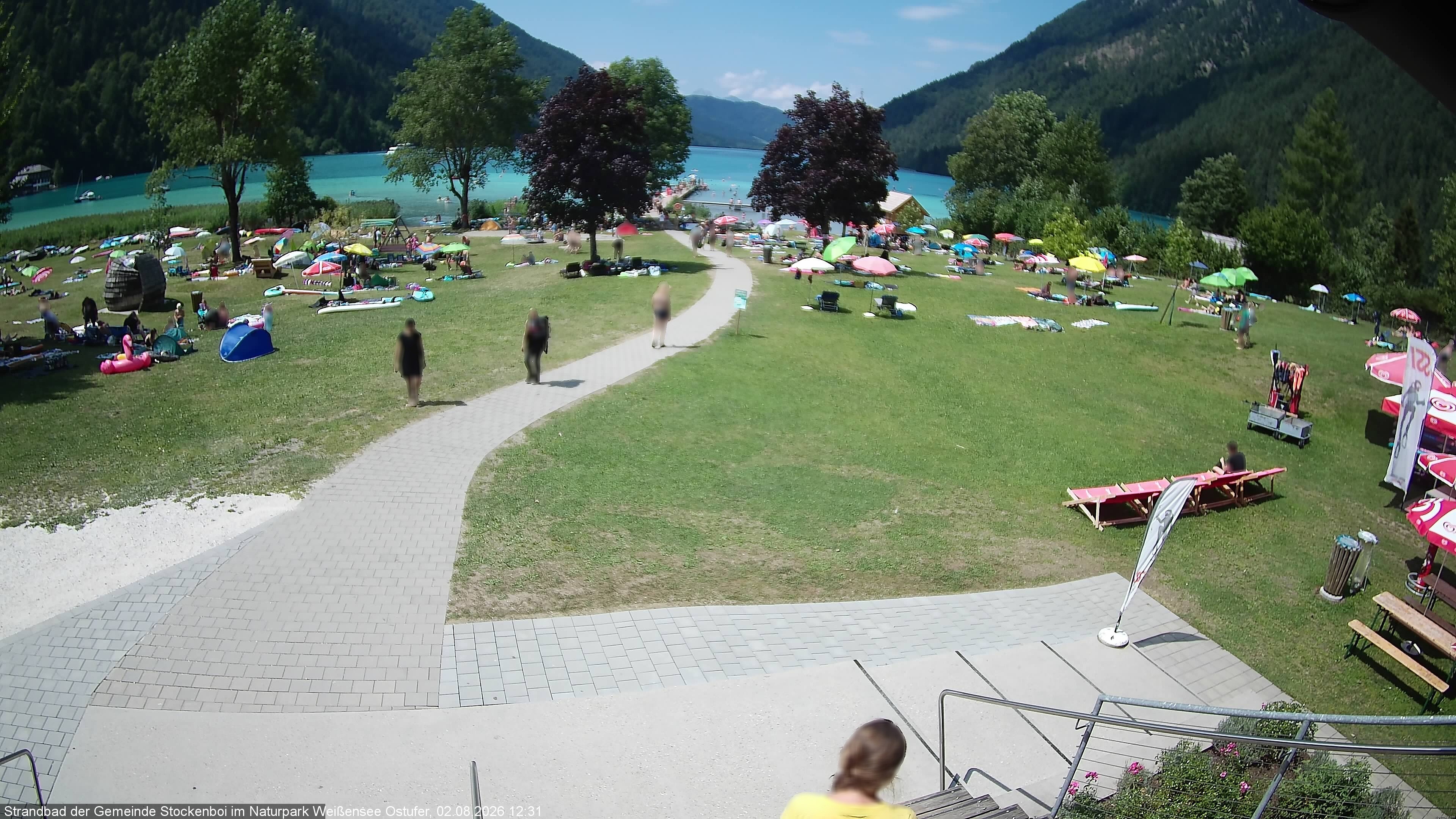 Archiv Foto Webcam Weissensee (Stockenboi Seite)