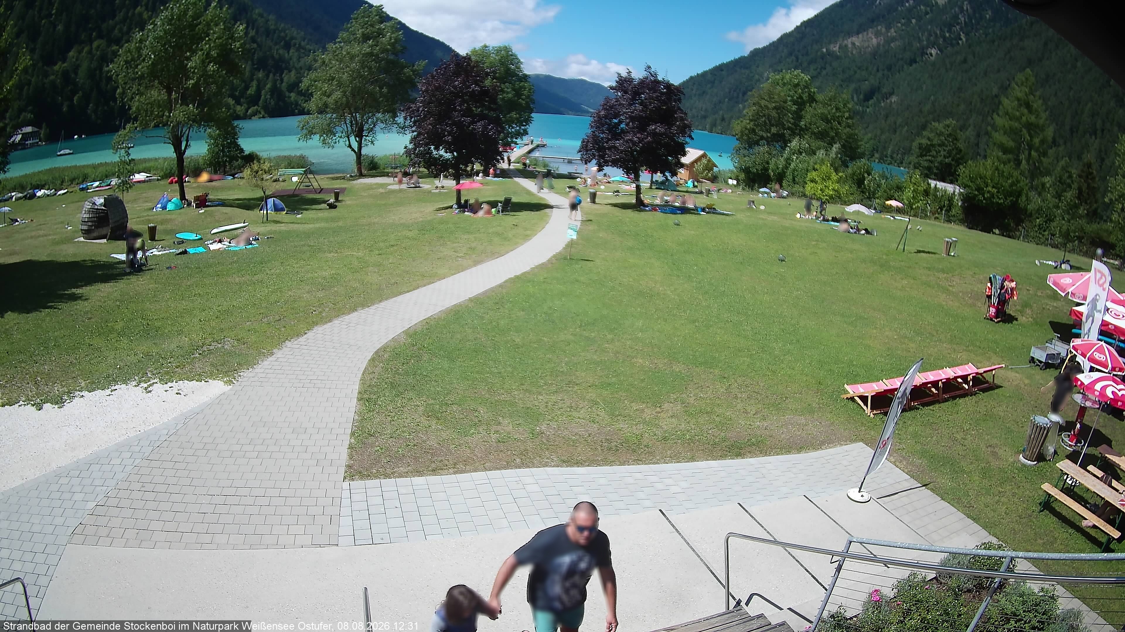 Archiv Foto Webcam Weissensee (Stockenboi Seite)