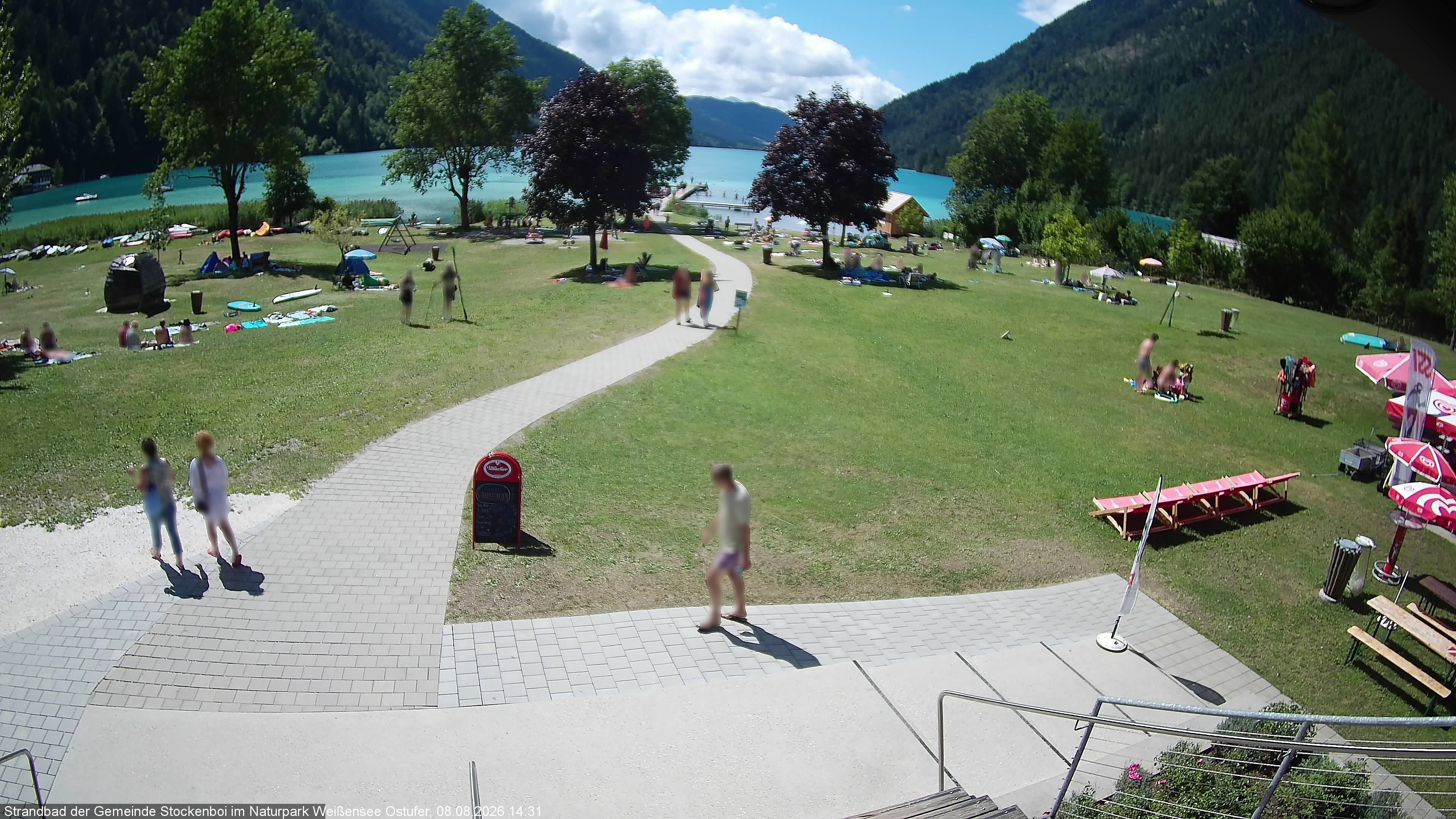 Archiv Foto Webcam Weissensee (Stockenboi Seite)