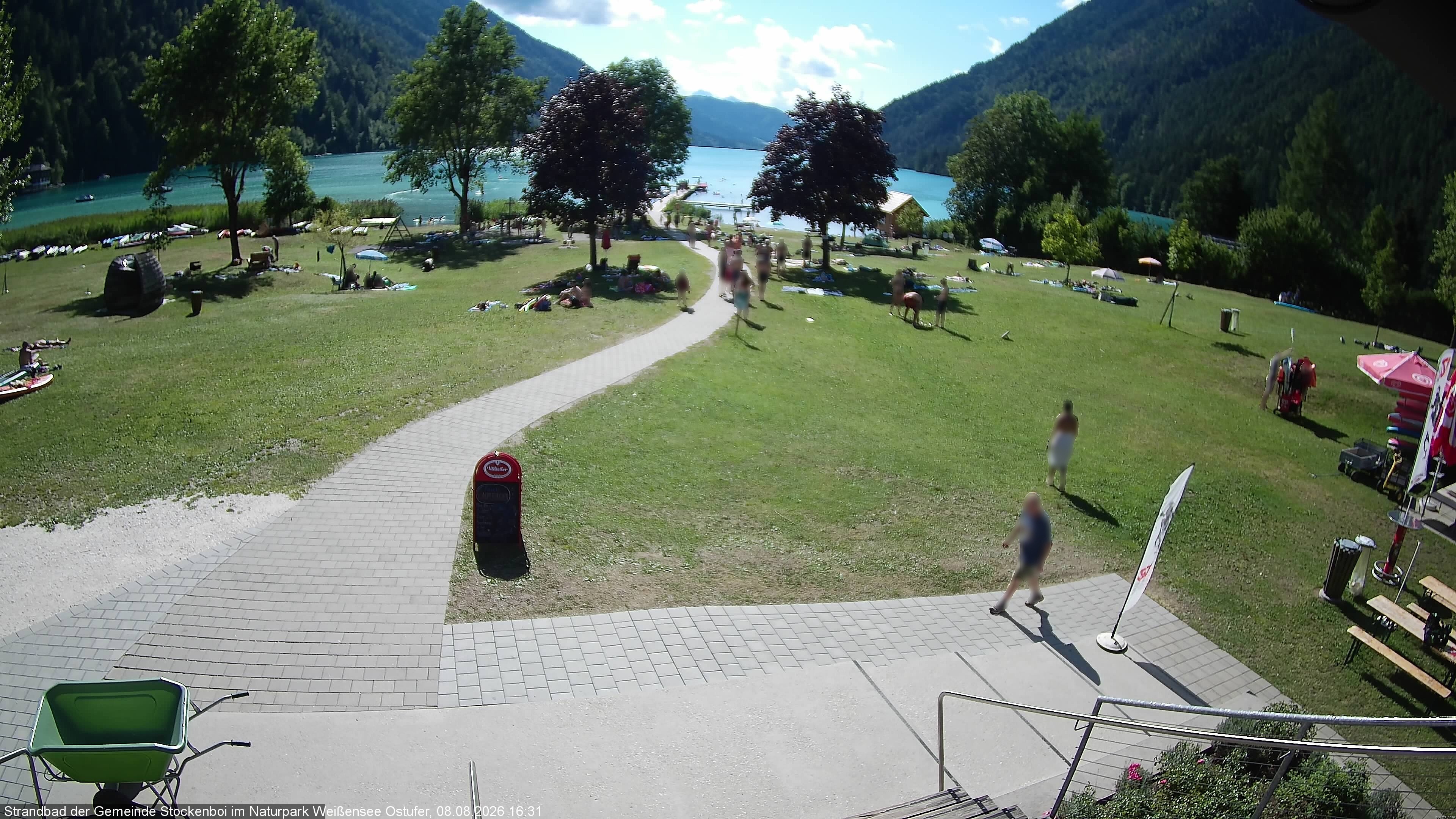 Archiv Foto Webcam Weissensee (Stockenboi Seite)