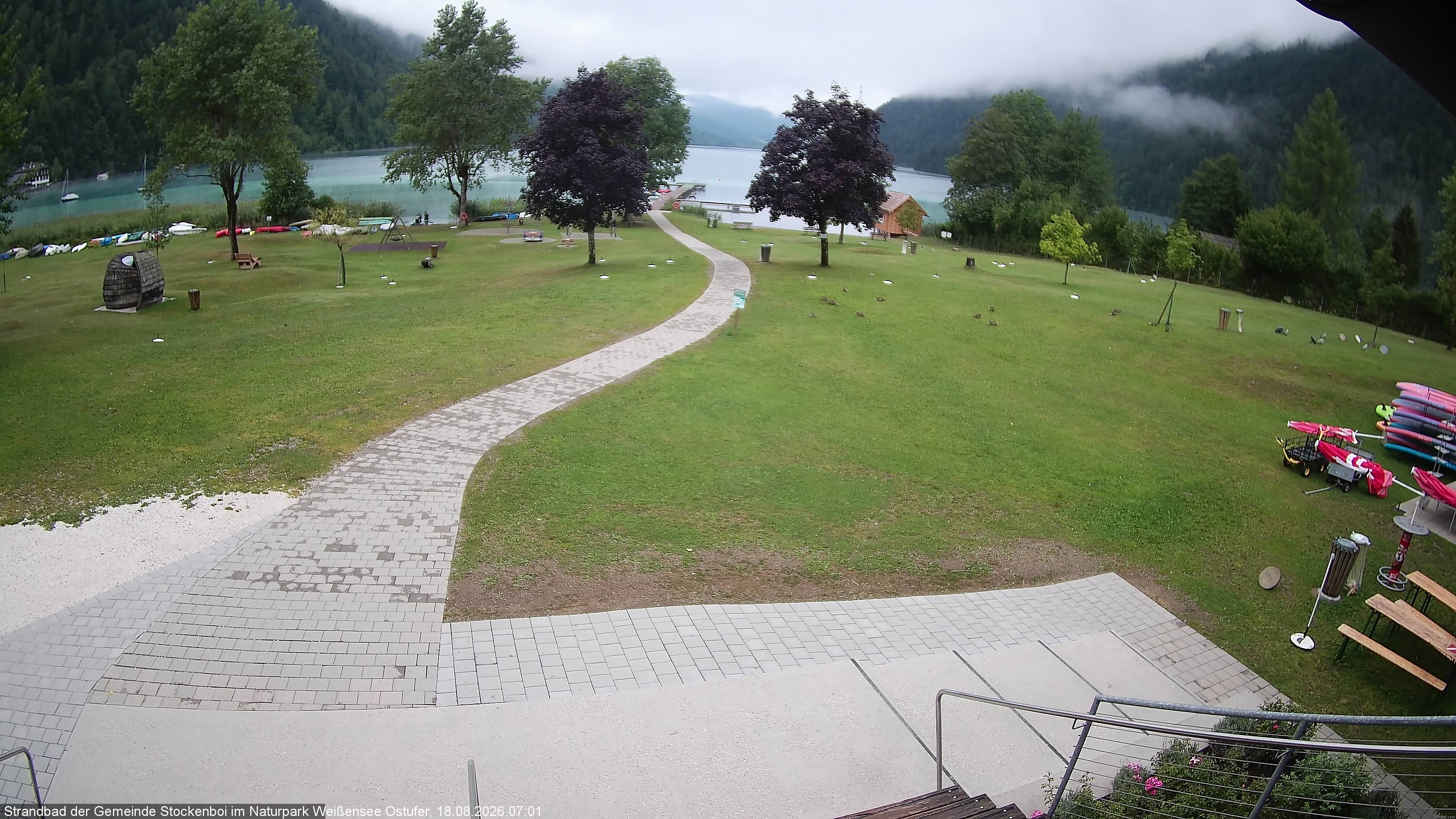 Archiv Foto Webcam Weissensee (Stockenboi Seite)