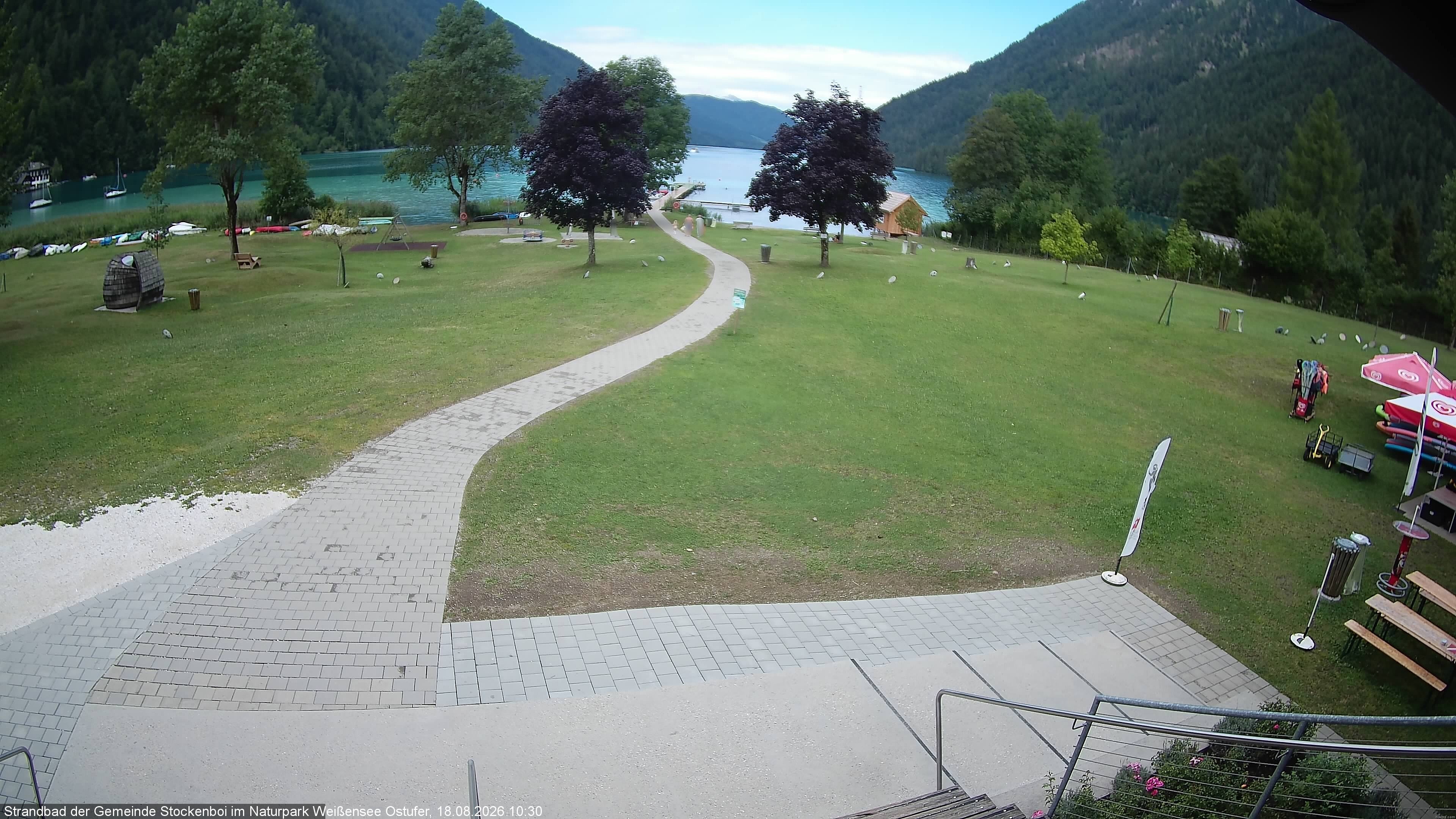 Archiv Foto Webcam Weissensee (Stockenboi Seite)