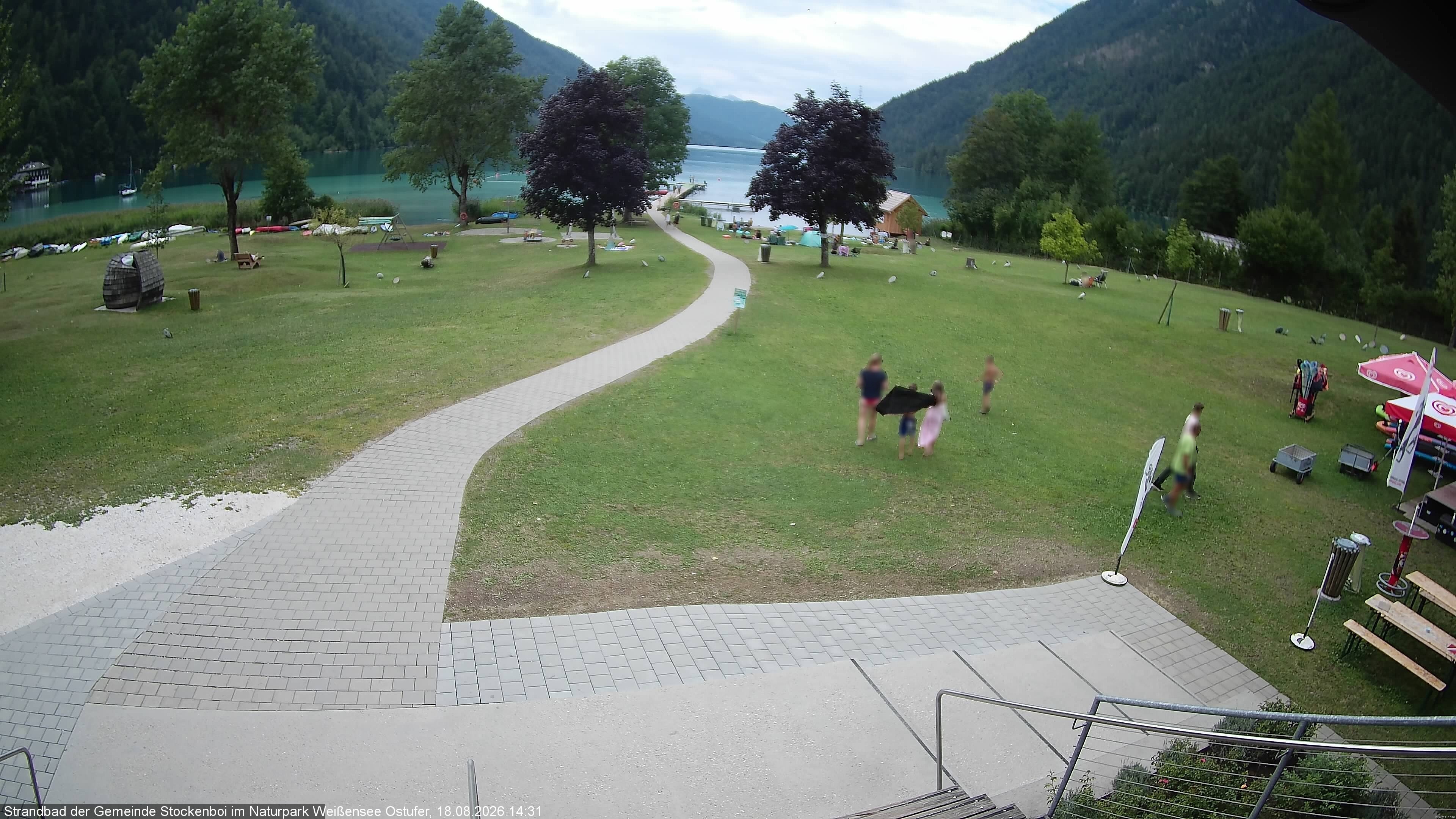 Archiv Foto Webcam Weissensee (Stockenboi Seite)