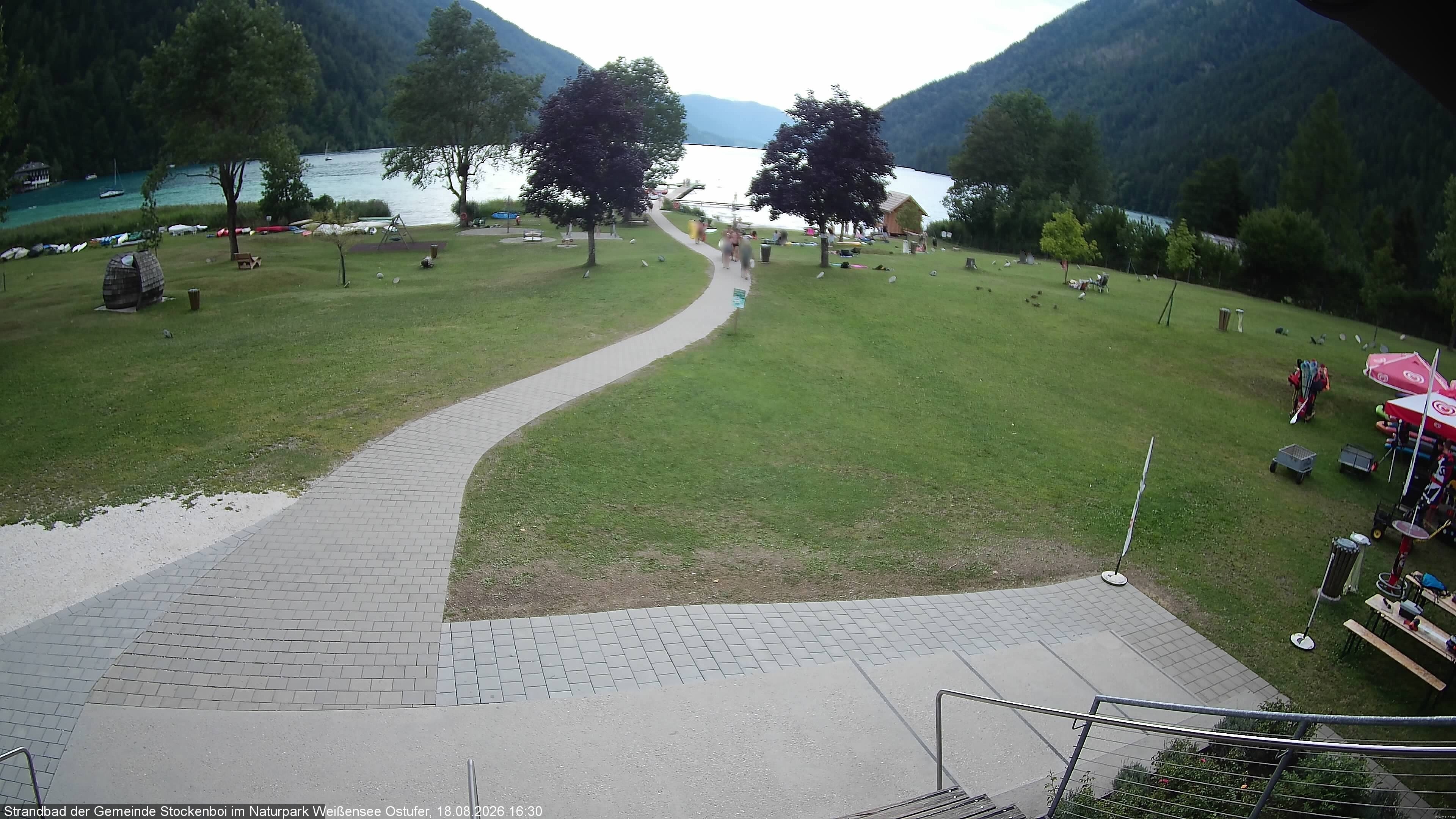 Archiv Foto Webcam Weissensee (Stockenboi Seite)