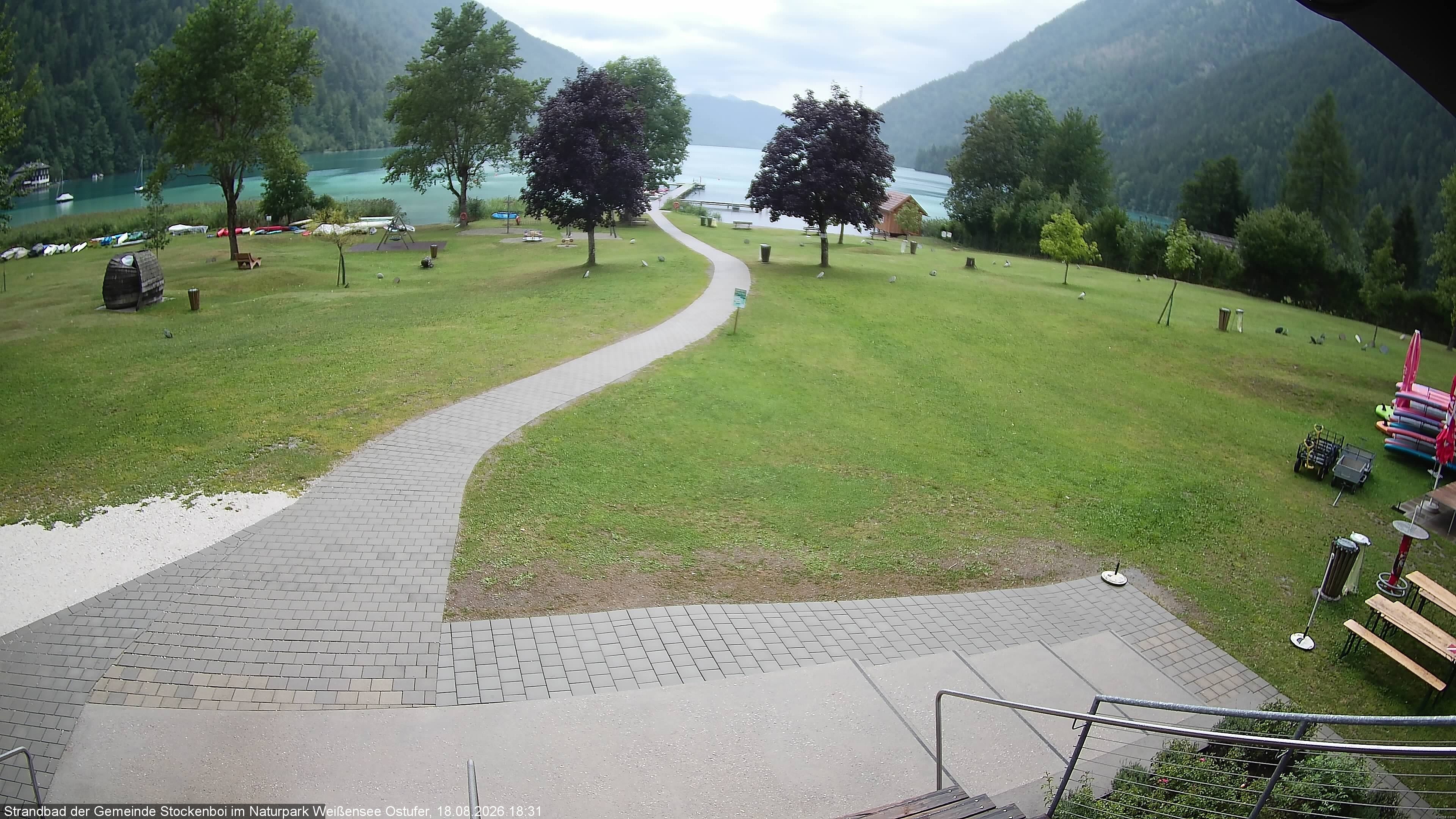 Archiv Foto Webcam Weissensee (Stockenboi Seite)