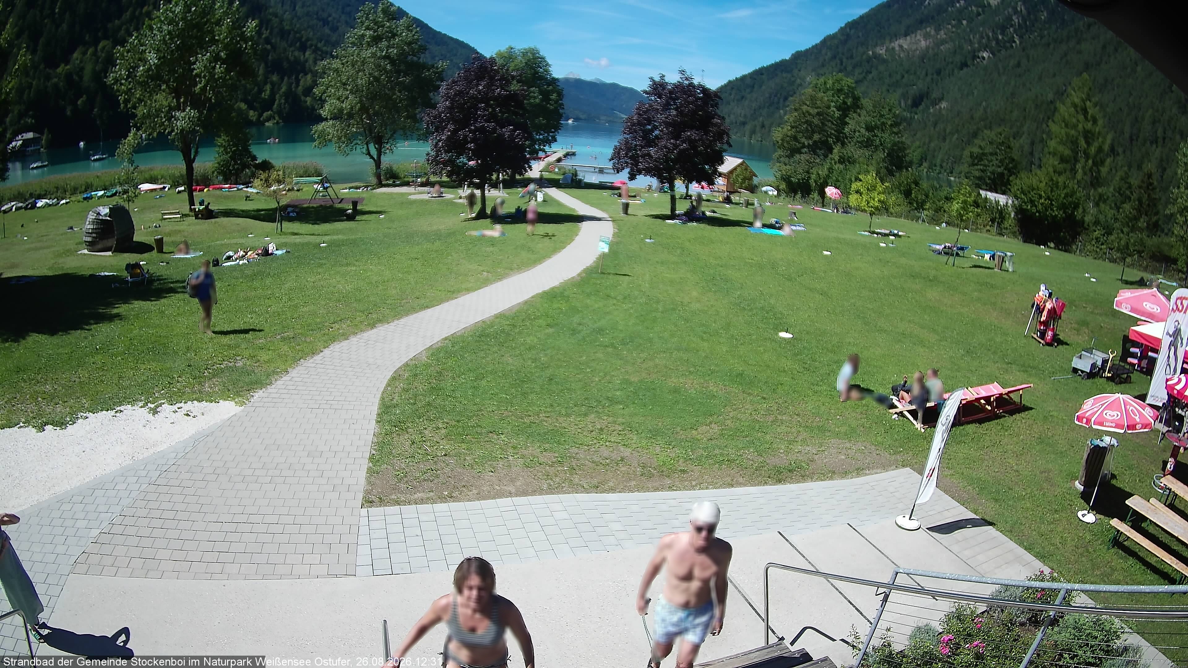 Archiv Foto Webcam Weissensee (Stockenboi Seite)