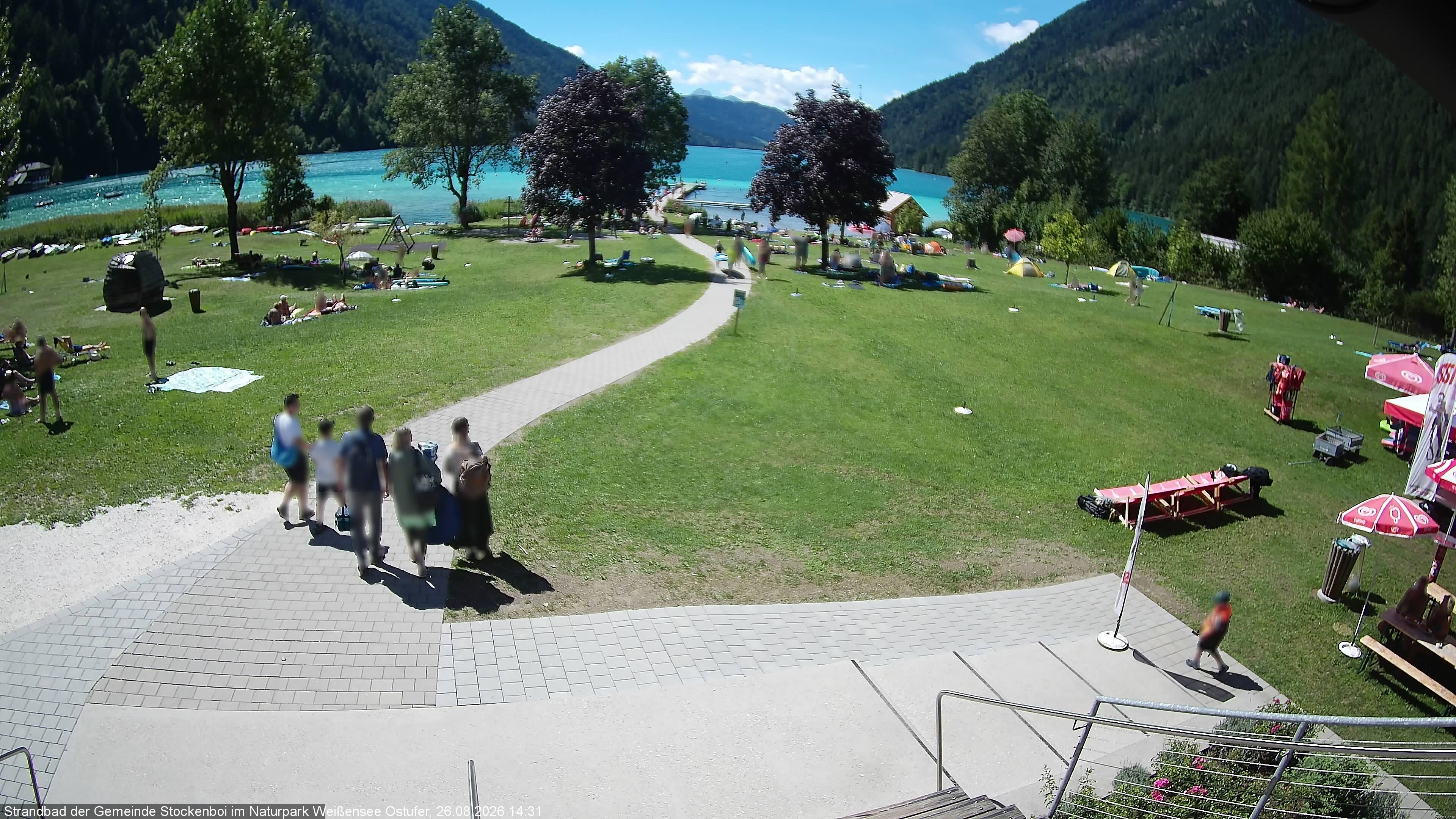 Archiv Foto Webcam Weissensee (Stockenboi Seite)