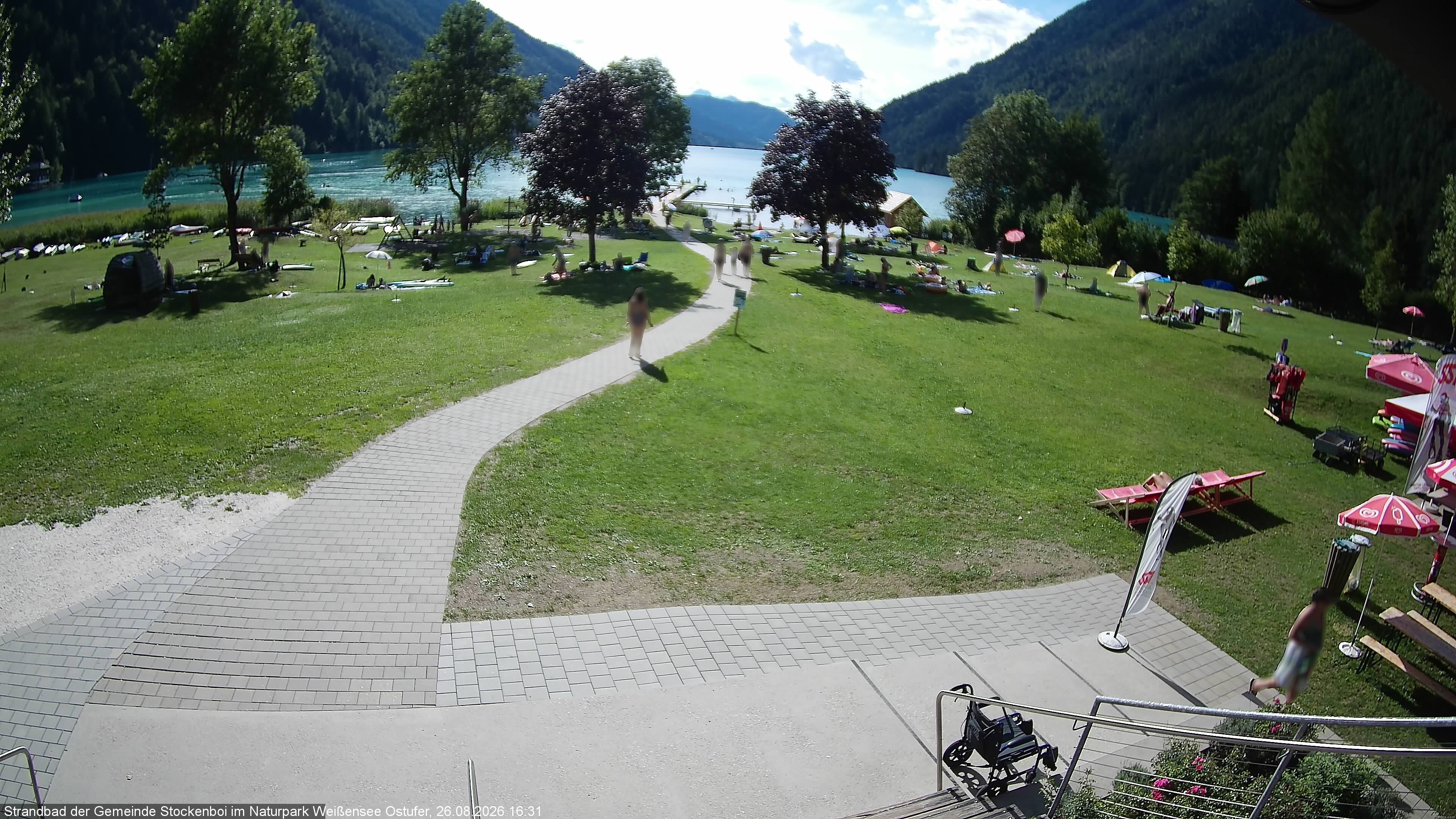 Archiv Foto Webcam Weissensee (Stockenboi Seite)