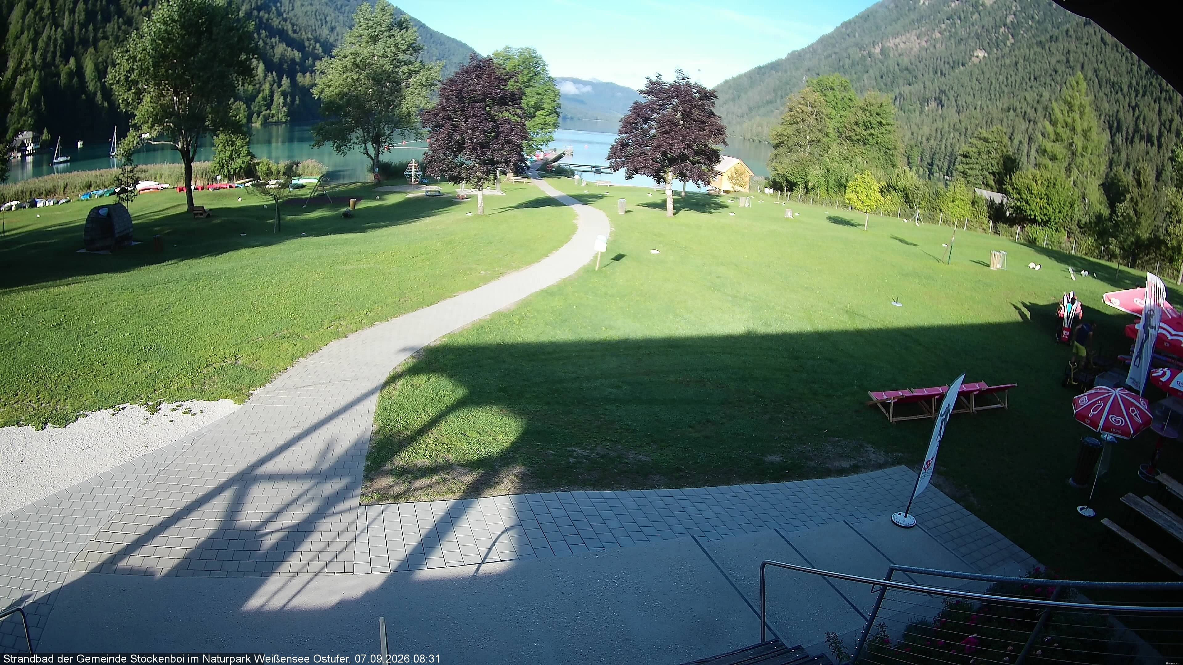 Archiv Foto Webcam Weissensee (Stockenboi Seite)