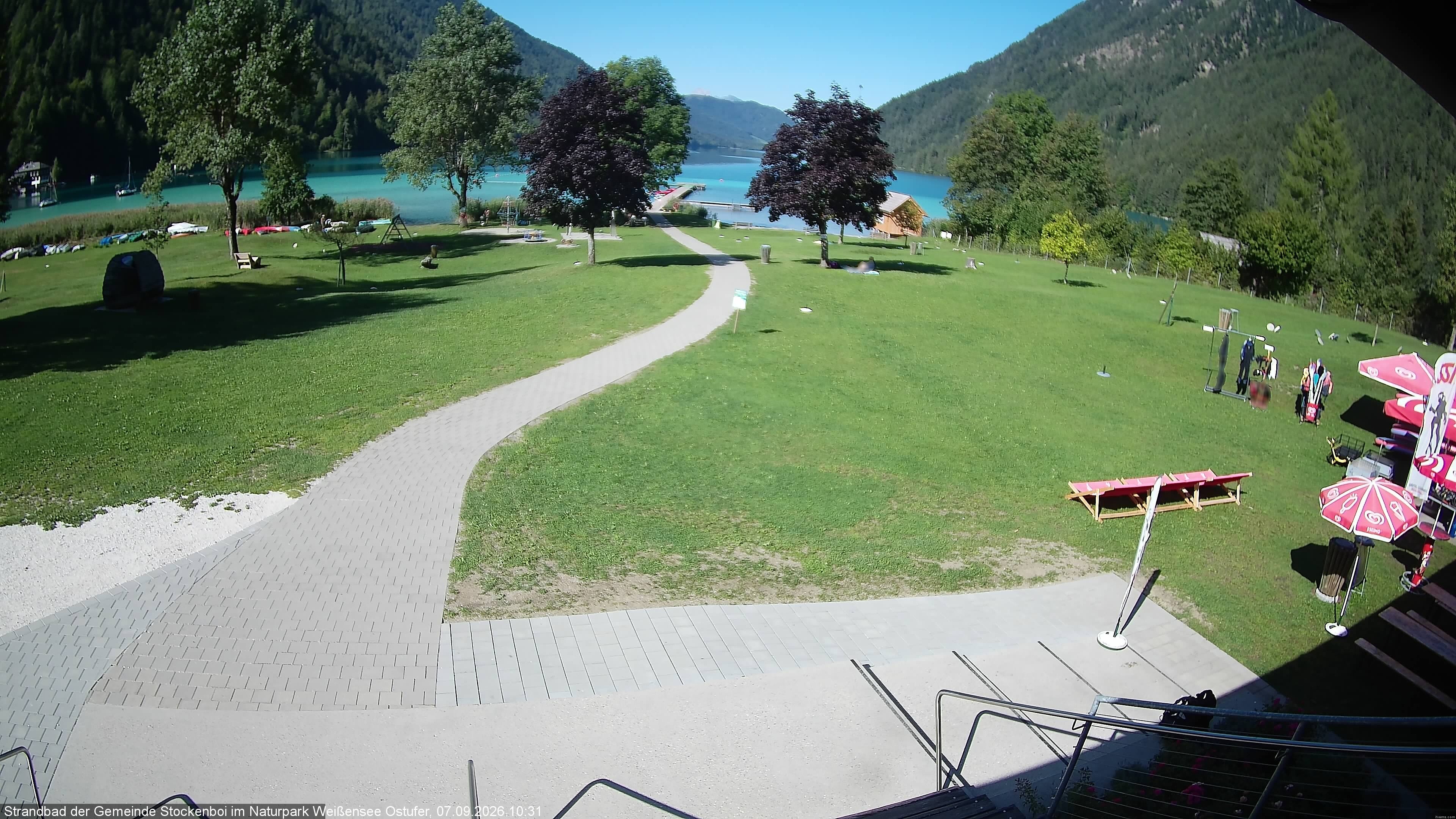 Archiv Foto Webcam Weissensee (Stockenboi Seite)
