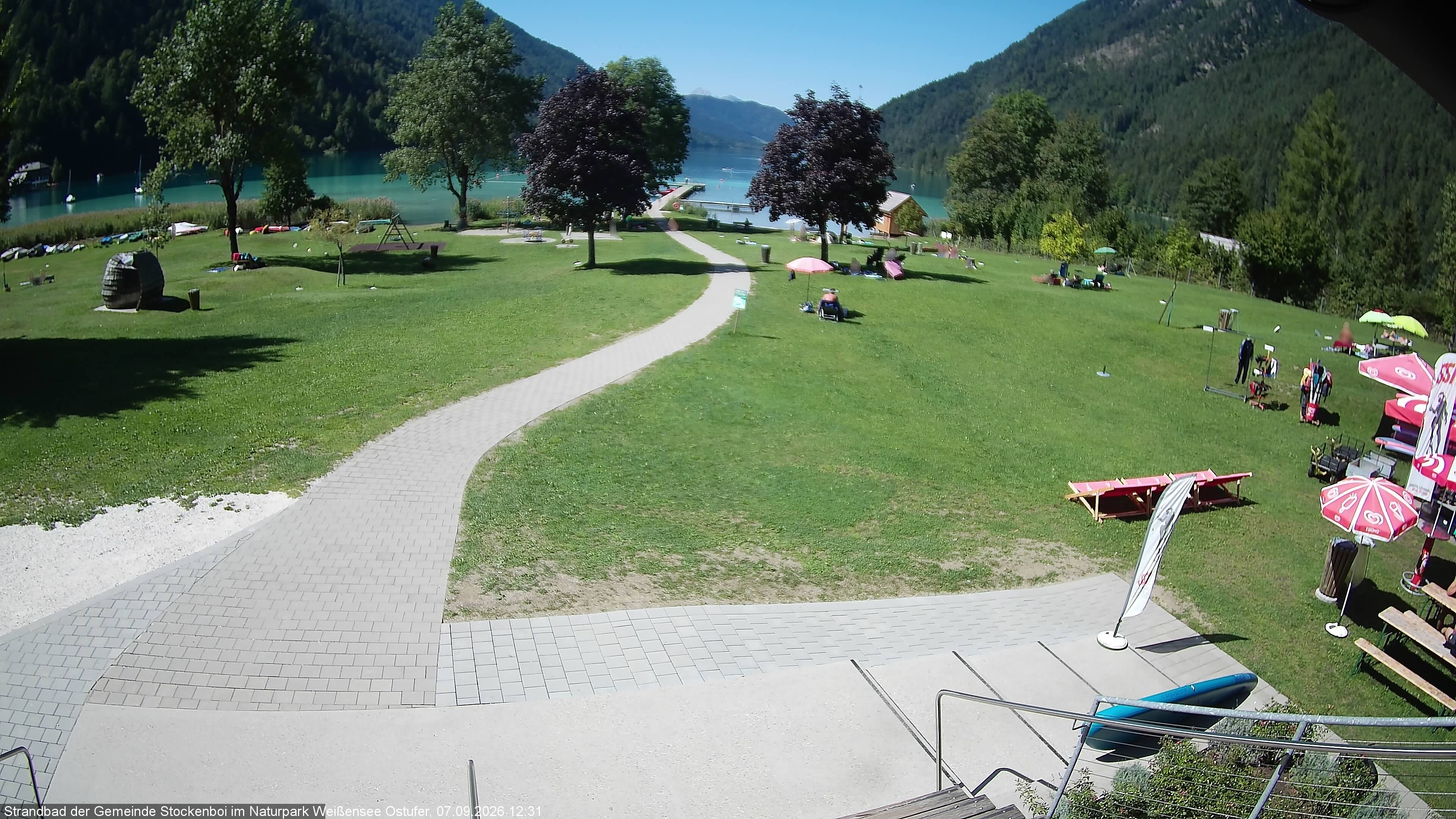 Archiv Foto Webcam Weissensee (Stockenboi Seite)