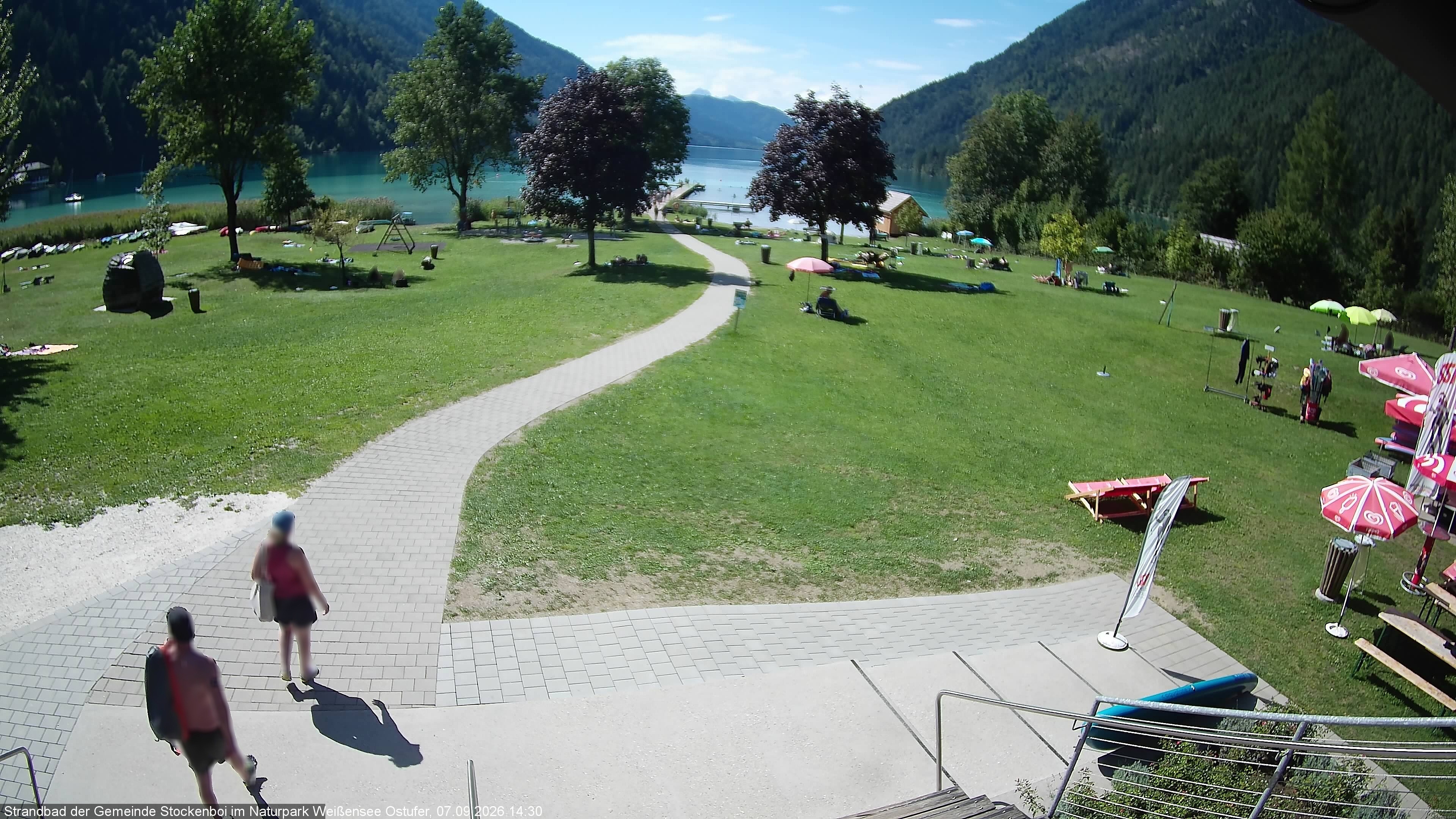 Archiv Foto Webcam Weissensee (Stockenboi Seite)