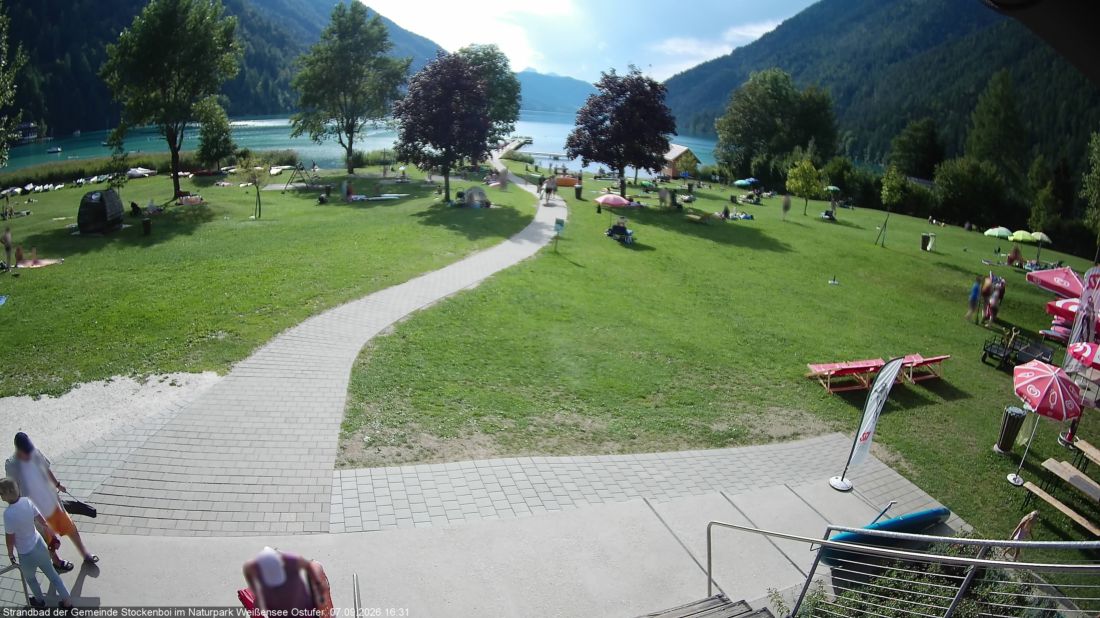 Archiv Foto Webcam Weissensee (Stockenboi Seite)