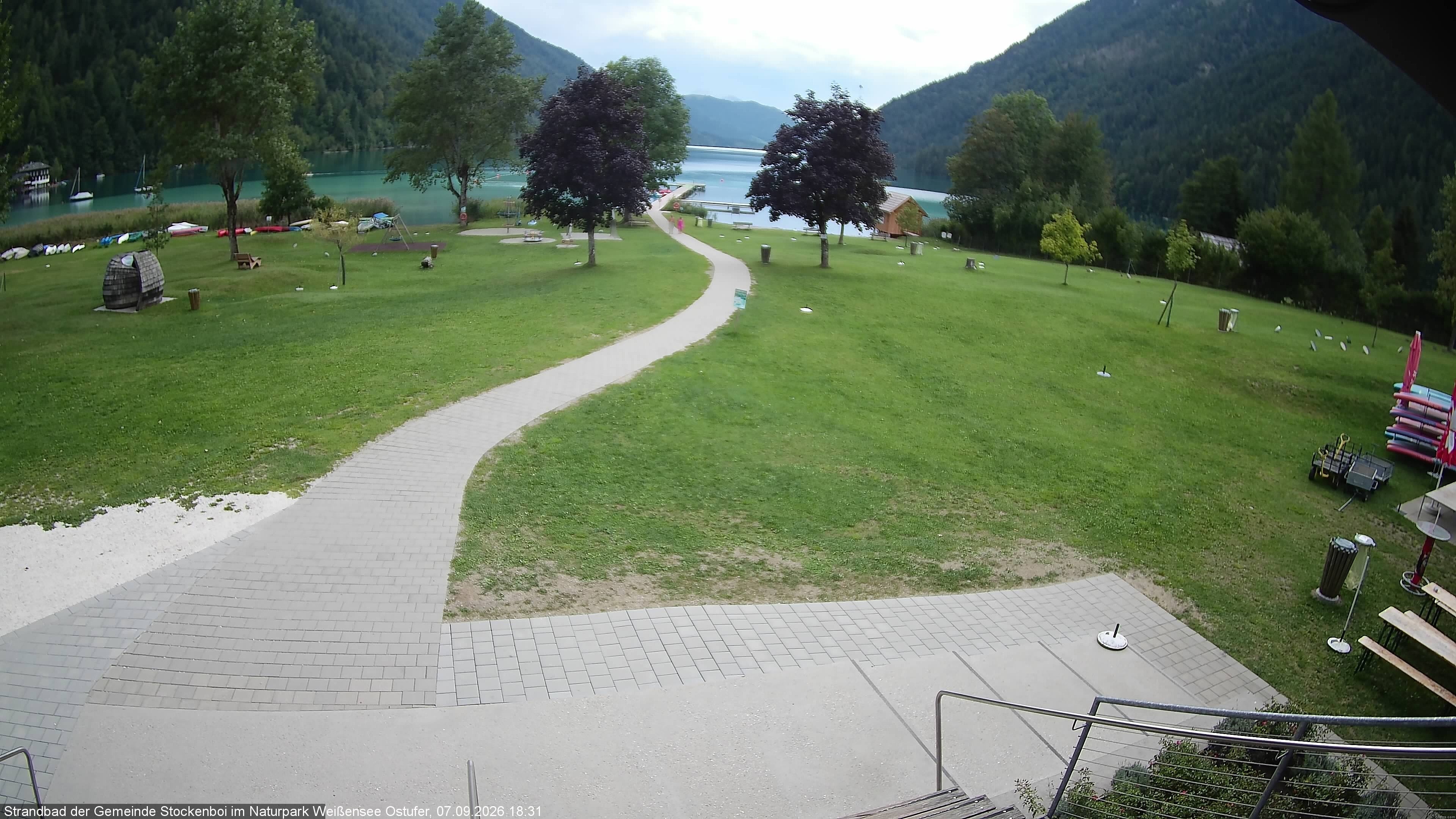 Archiv Foto Webcam Weissensee (Stockenboi Seite)
