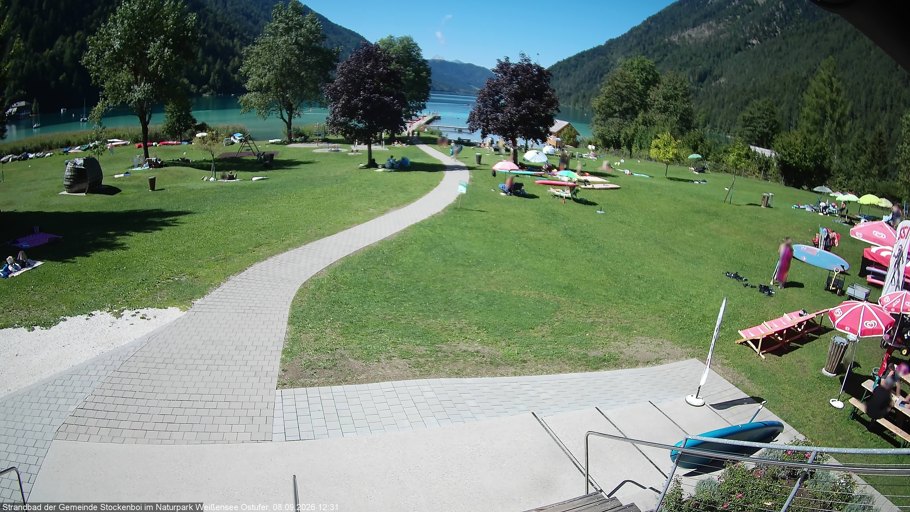 Archiv Foto Webcam Weissensee (Stockenboi Seite)