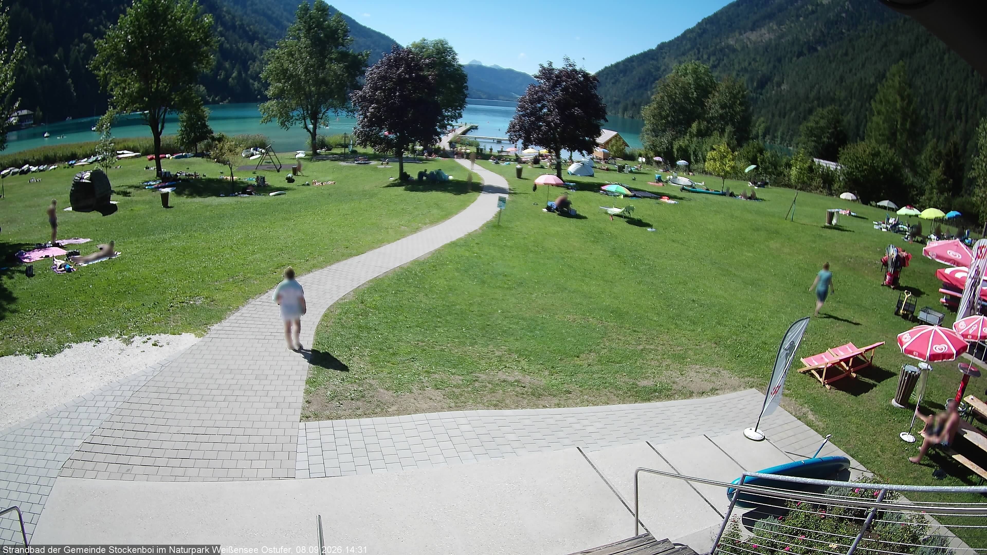 Archiv Foto Webcam Weissensee (Stockenboi Seite)