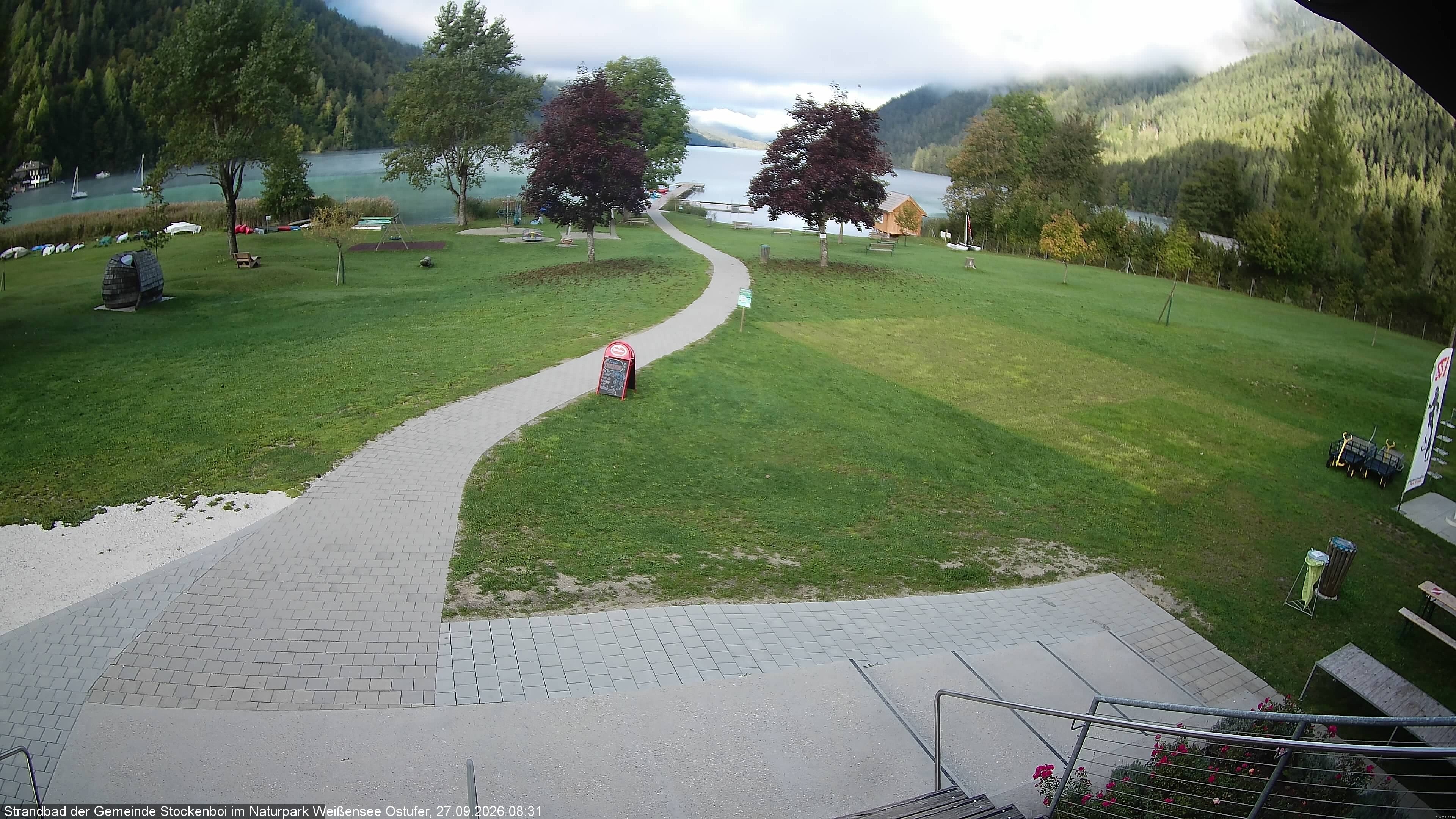 Archiv Foto Webcam Weissensee (Stockenboi Seite)
