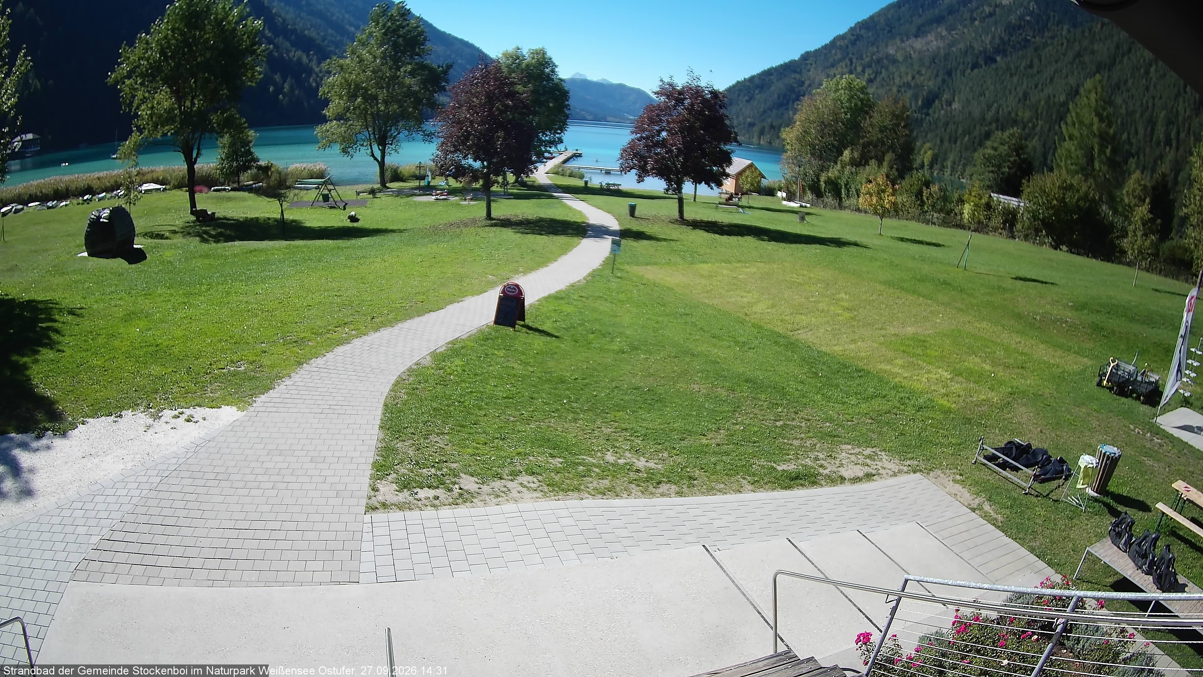 Archiv Foto Webcam Weissensee (Stockenboi Seite)